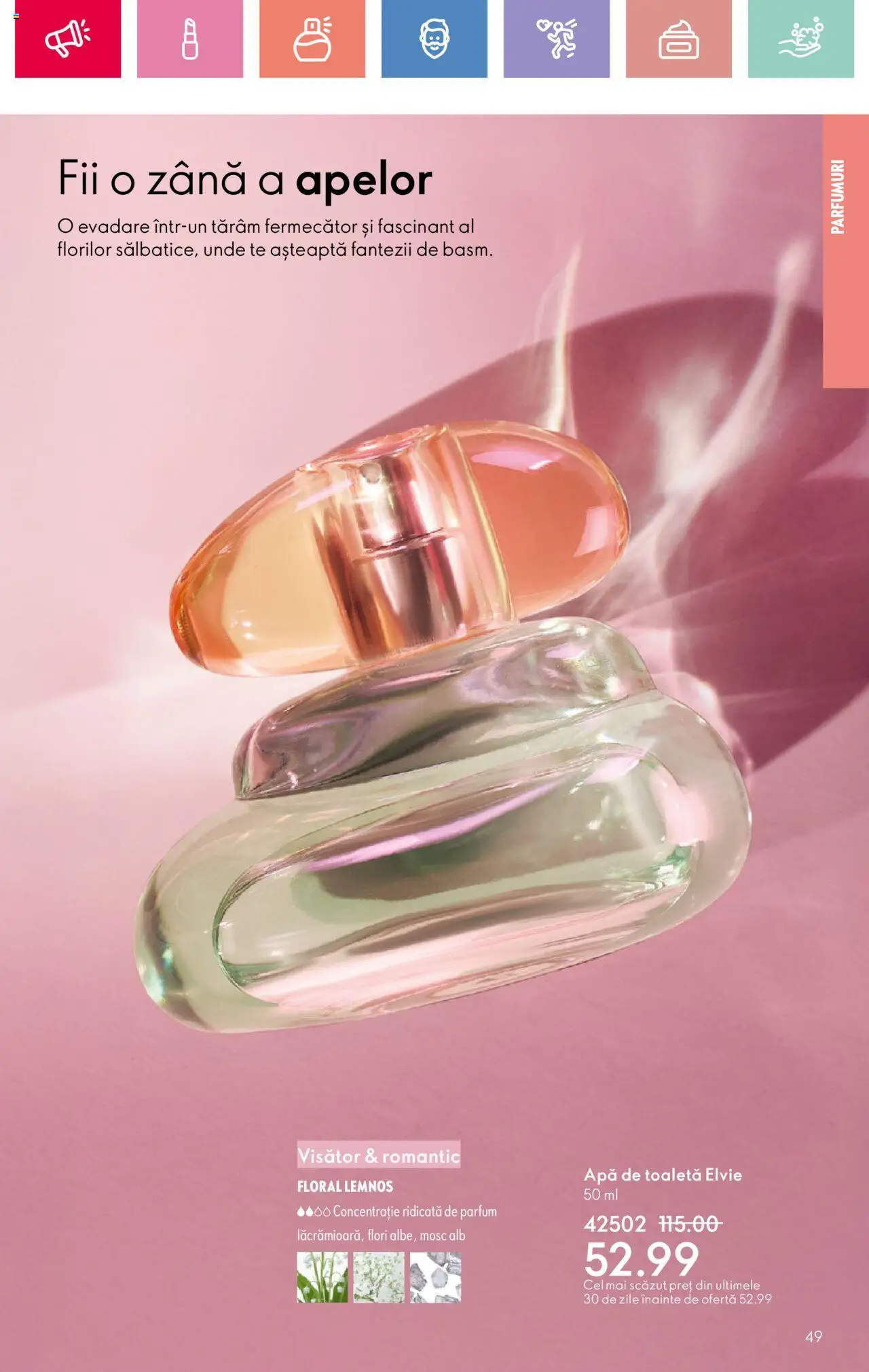 Catalog Oriflame 15 Iunie - 5 Iulie 2025 | Pagina 49 | Produse: Toaletă, Parfum, Apă de toaletă, Apă