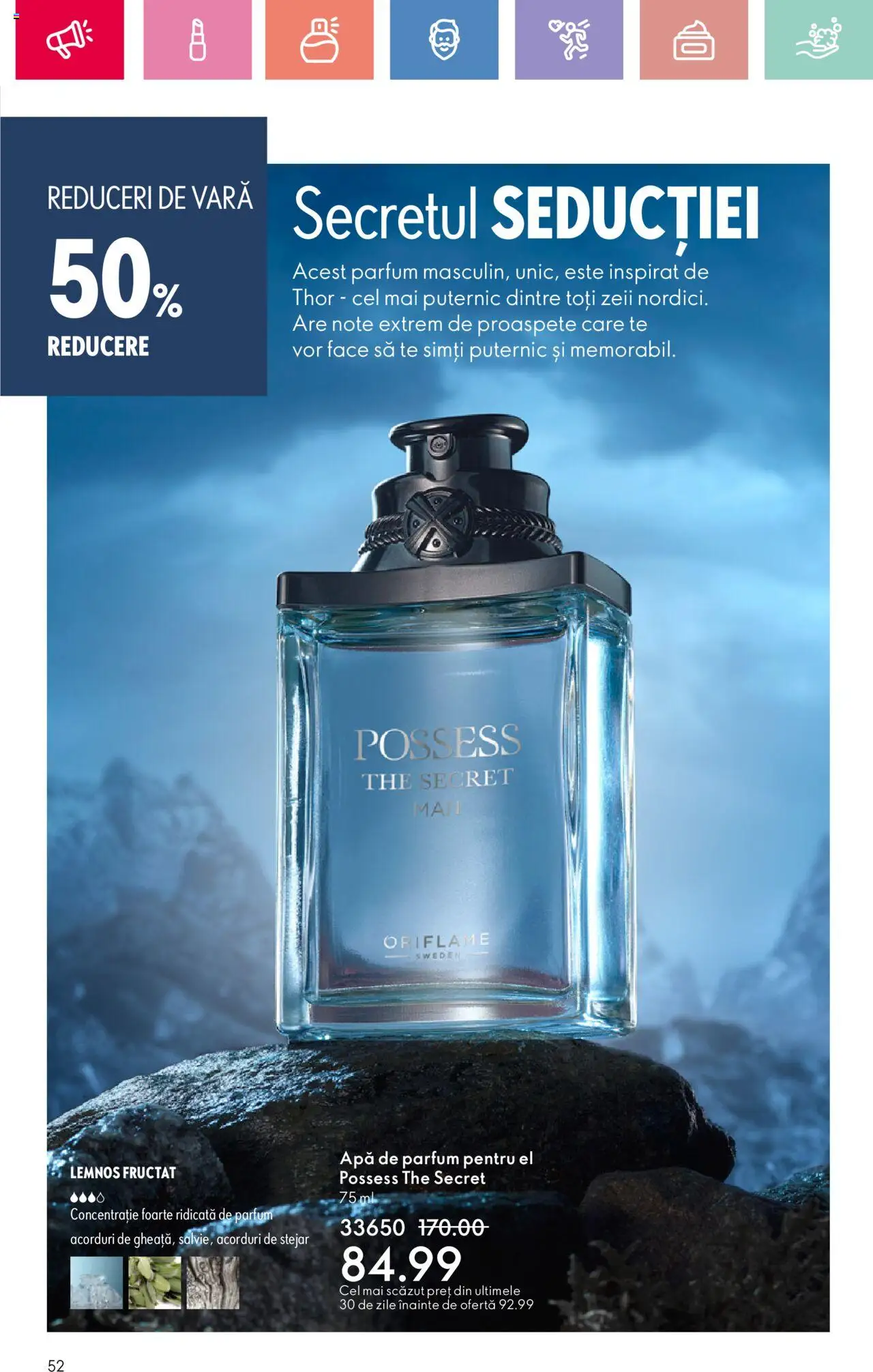 Catalog Oriflame 15 Iunie - 5 Iulie 2025 | Pagina 52 | Produse: Apă de parfum, Parfum, Apă