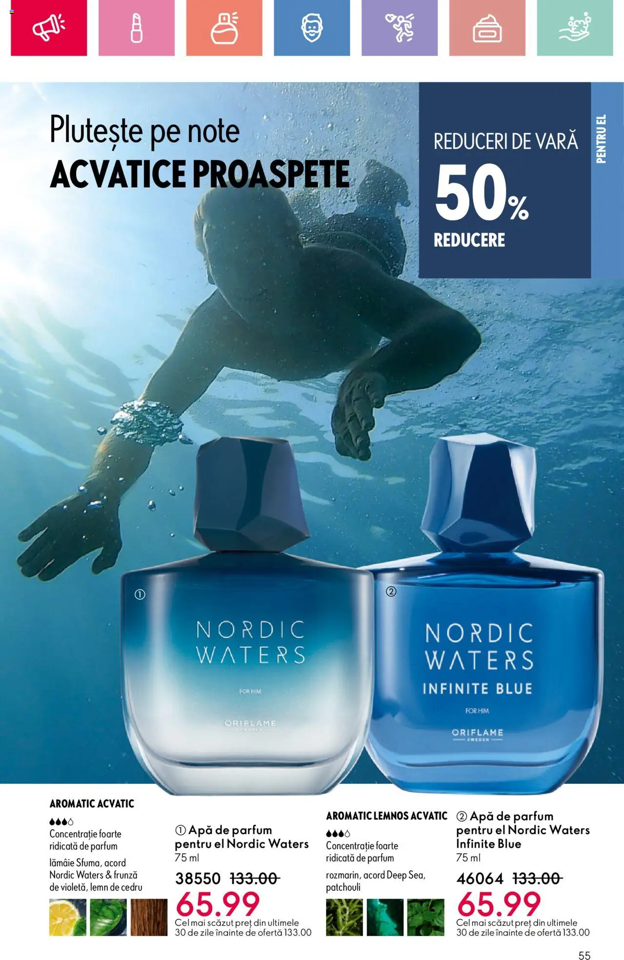 Catalog Oriflame 15 Iunie - 5 Iulie 2025 | Pagina 55 | Produse: Apă de parfum, Parfum, Apă, Lămâie
