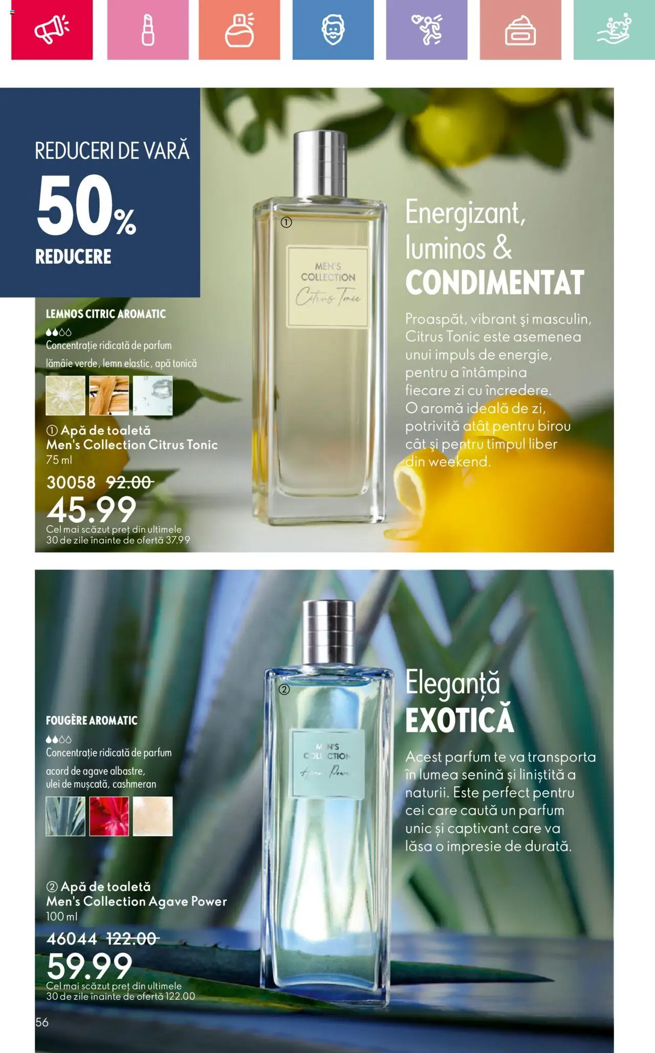 Catalog Oriflame 15 Iunie - 5 Iulie 2025 | Pagina 56 | Produse: Çikolatalı gofret, Toaletă, Apă de toaletă, Lămâie