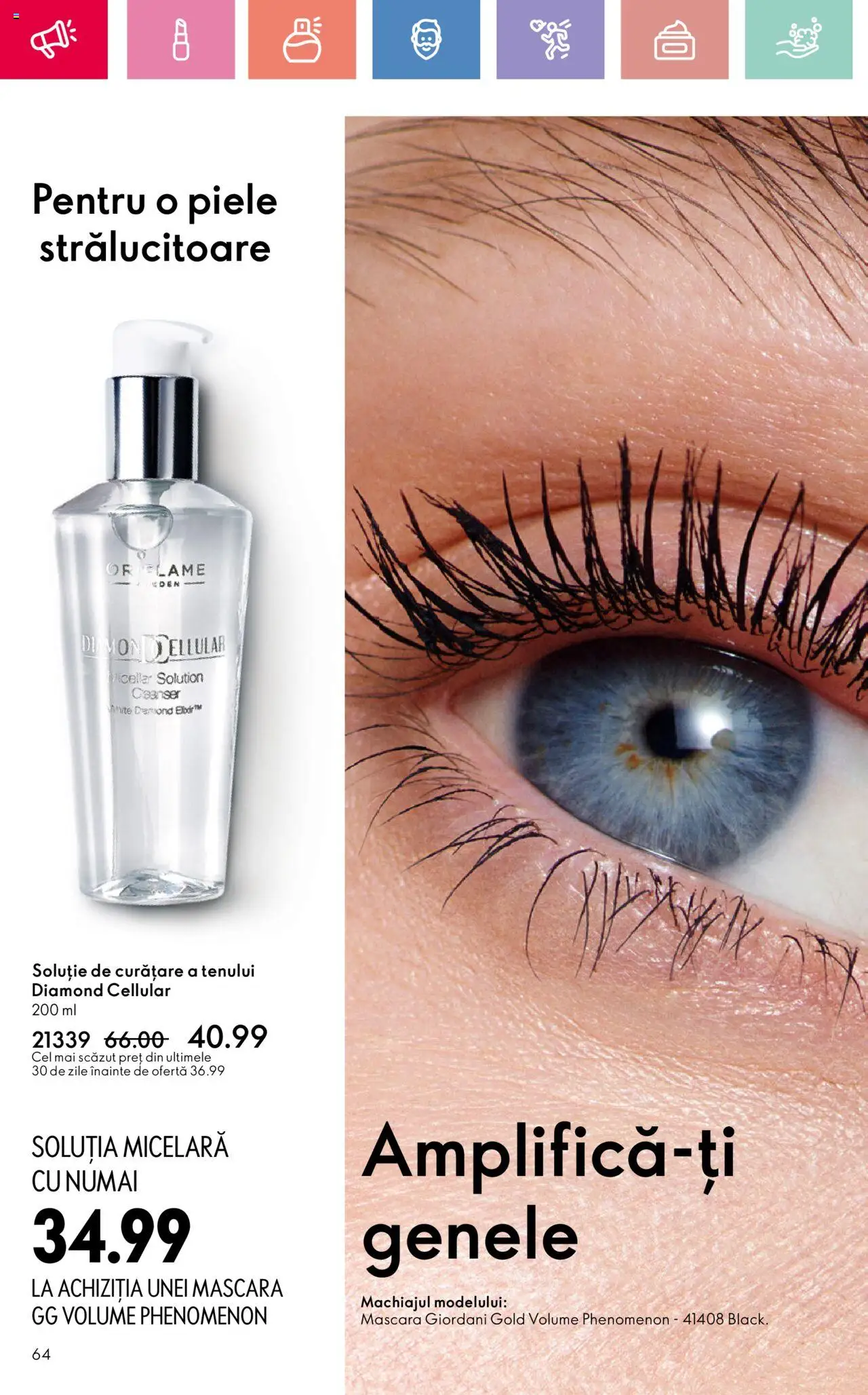 Catalog Oriflame 15 Iunie - 5 Iulie 2025 | Pagina 64 | Produse: Mascara, Demlik