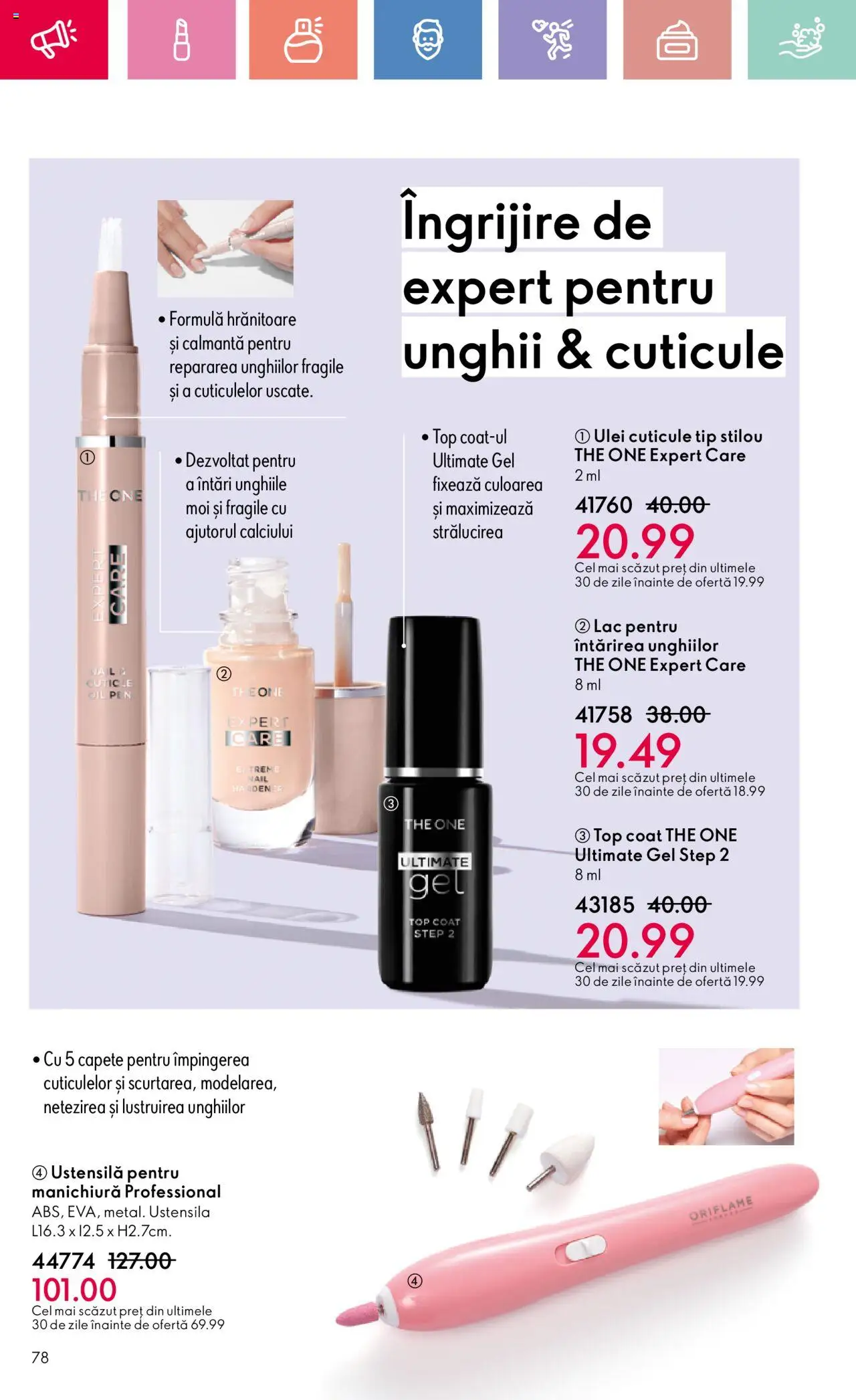 Catalog Oriflame 15 Iunie - 5 Iulie 2025 | Pagina 78 | Produse: Top coat, Top, Ulei