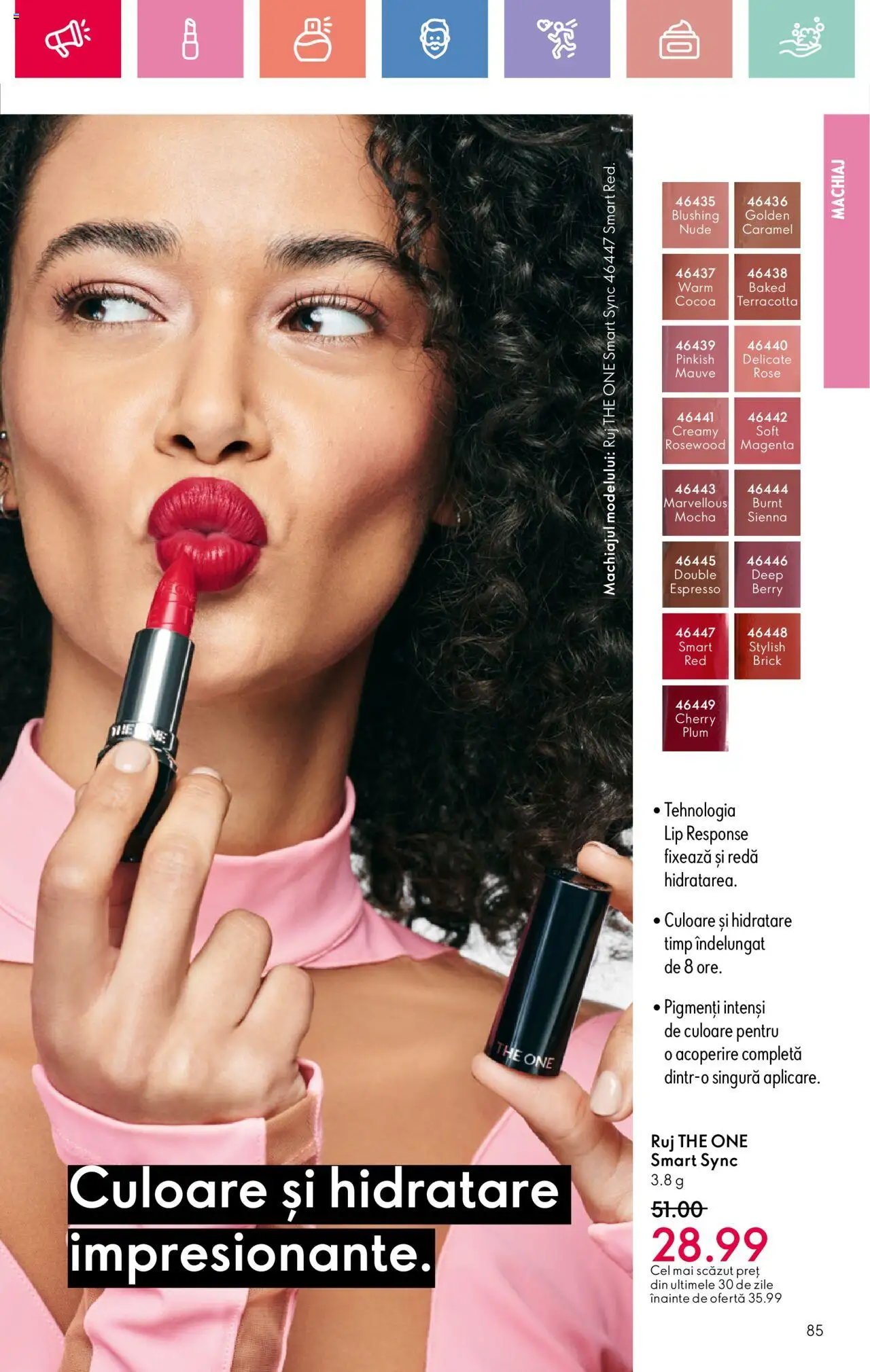 Catalog Oriflame 15 Iunie - 5 Iulie 2025 | Pagina 85 | Produse: Machiaj, Ruj