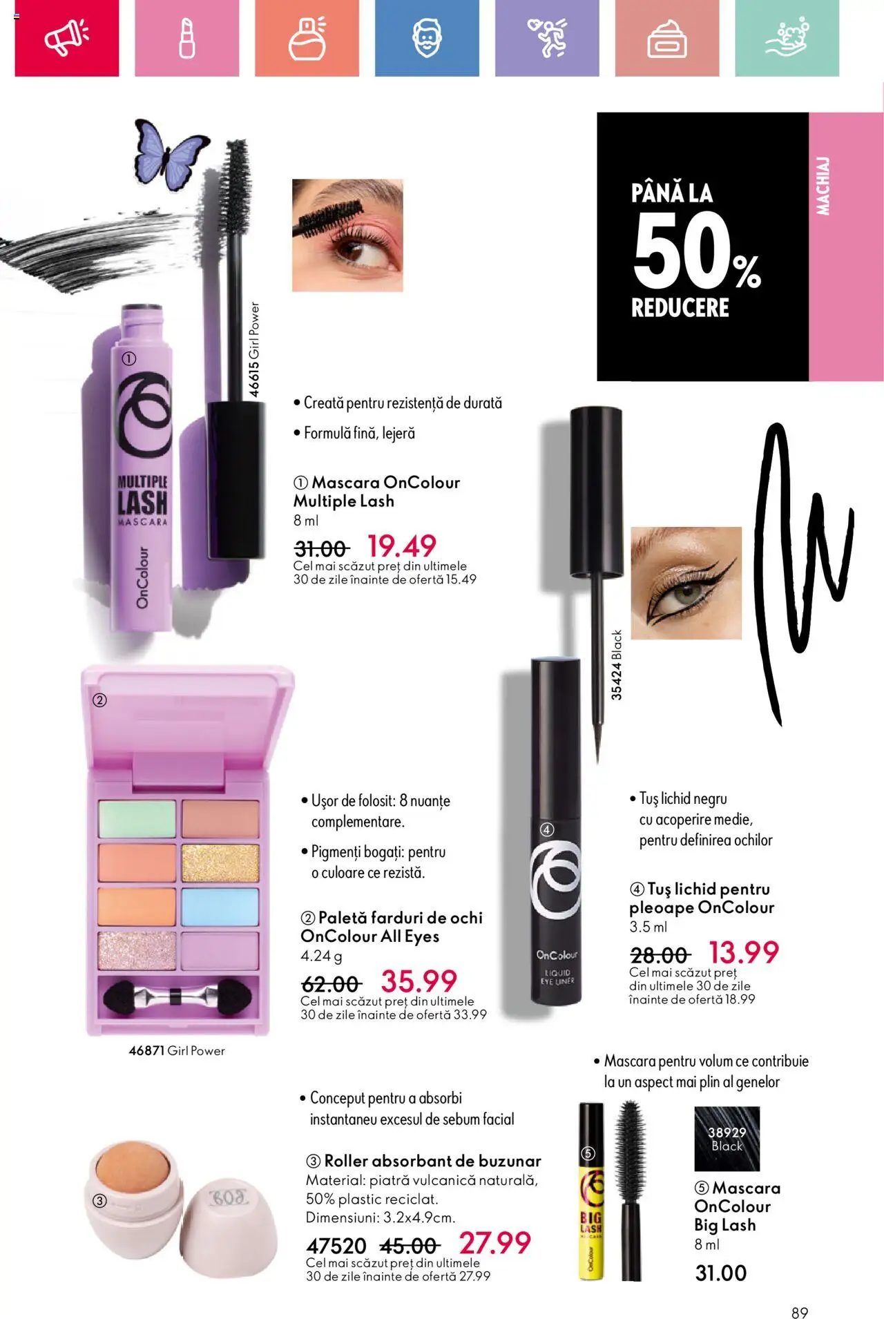 Catalog Oriflame 15 Iunie - 5 Iulie 2025 | Pagina 89 | Produse: Machiaj, Mascara