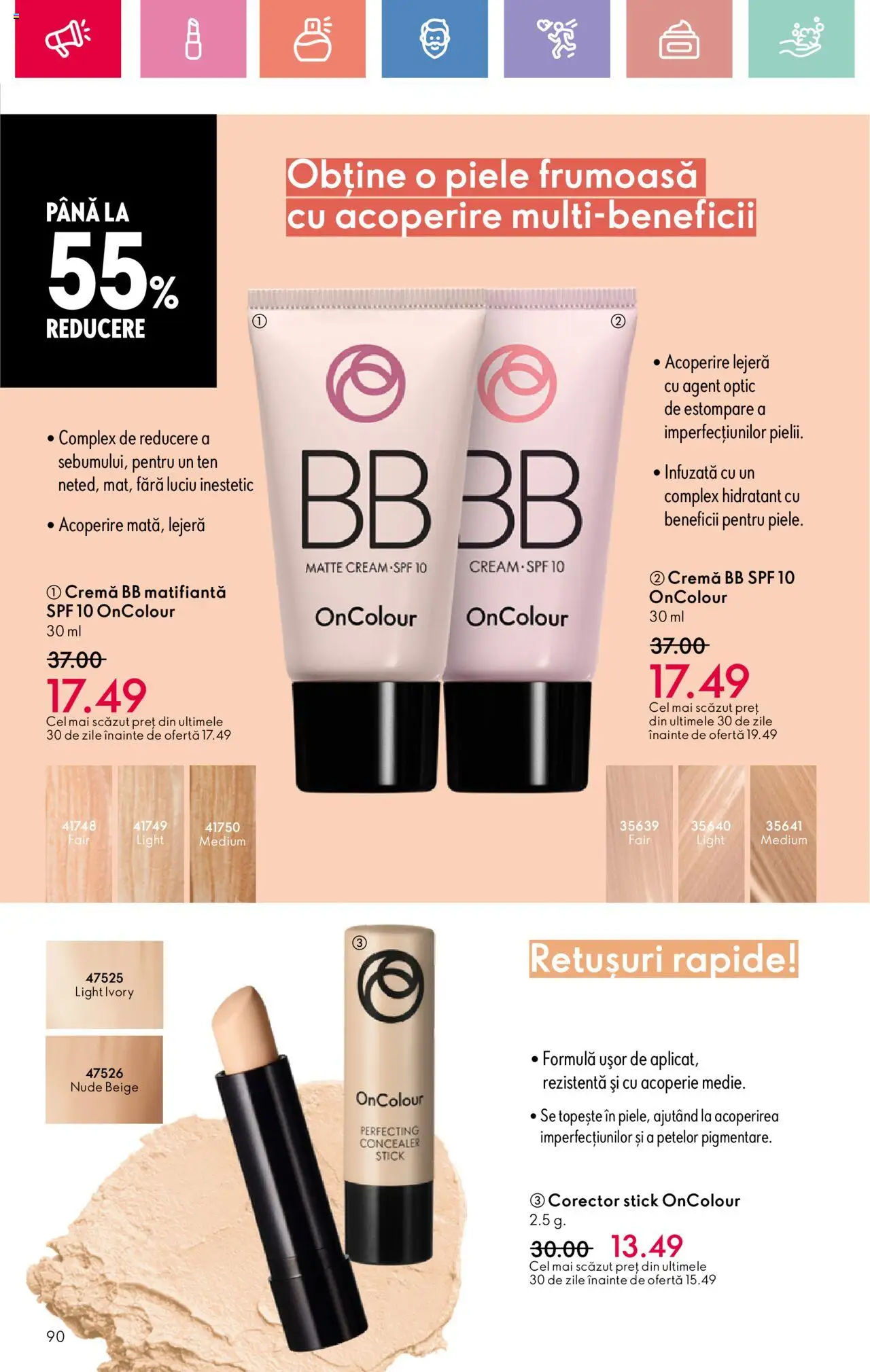 Catalog Oriflame 15 Iunie - 5 Iulie 2025 | Pagina 90 | Produse: Concealer, Cremă