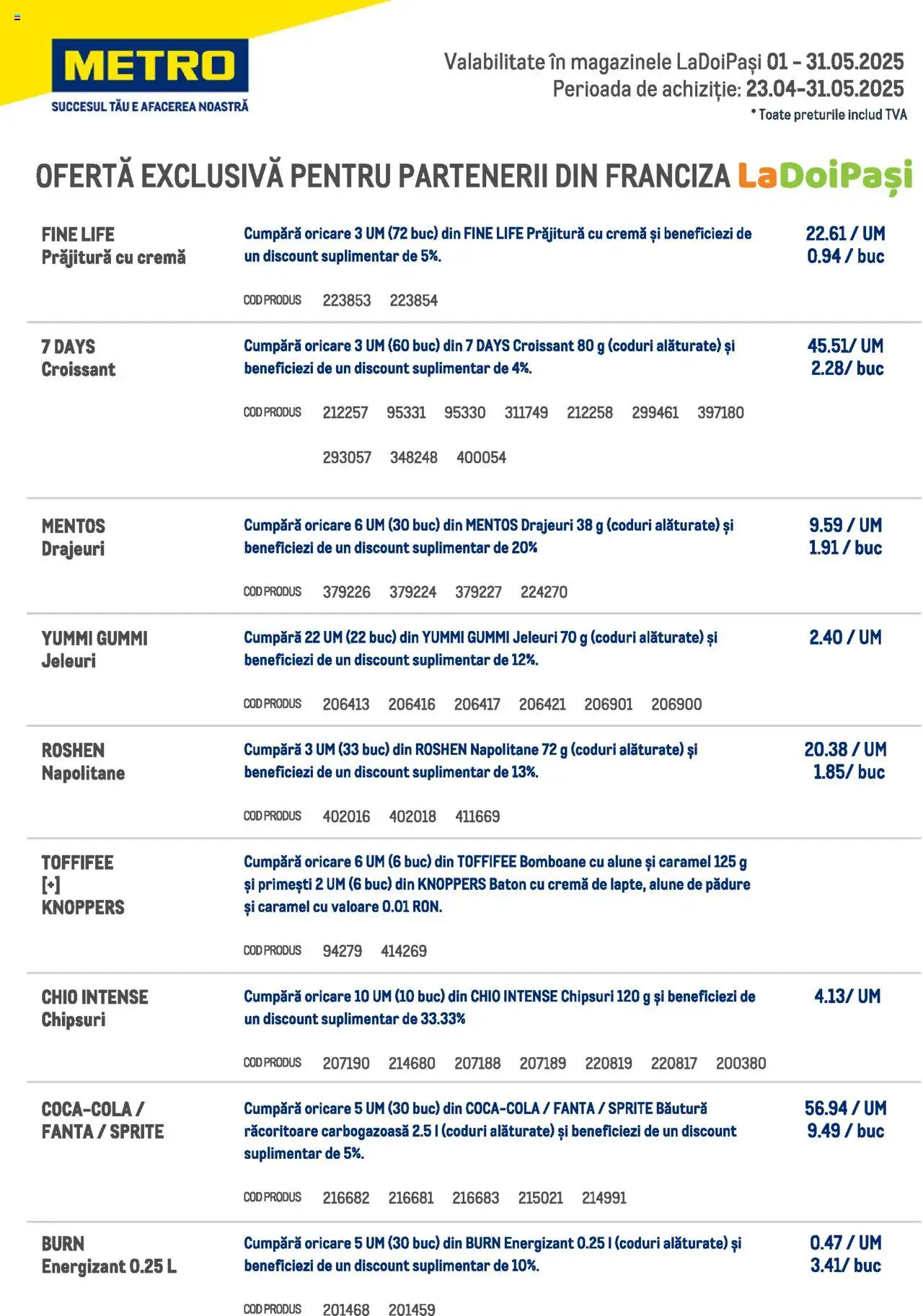 Catalog METRO 1 - 31 Mai 2025 | Pagina 2 | Produse: Ödül oyuncağı, Bomboane, Chipsuri, Jeleuri