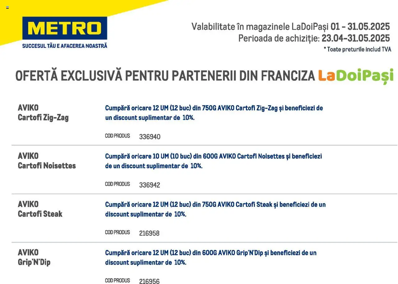 Catalog METRO 1 - 31 Mai 2025 | Pagina 6 | Produse: Cartofi