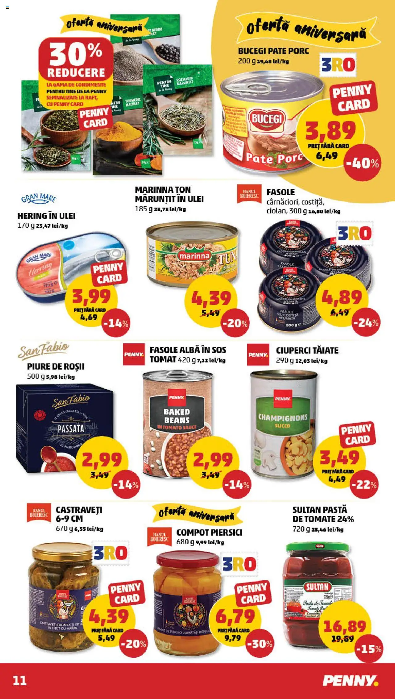 Catalog PENNY Market 21 - 27 Mai 2025 | Pagina 11 | Produse: Ciuperci, Castraveți, Fasole albă, Condimente