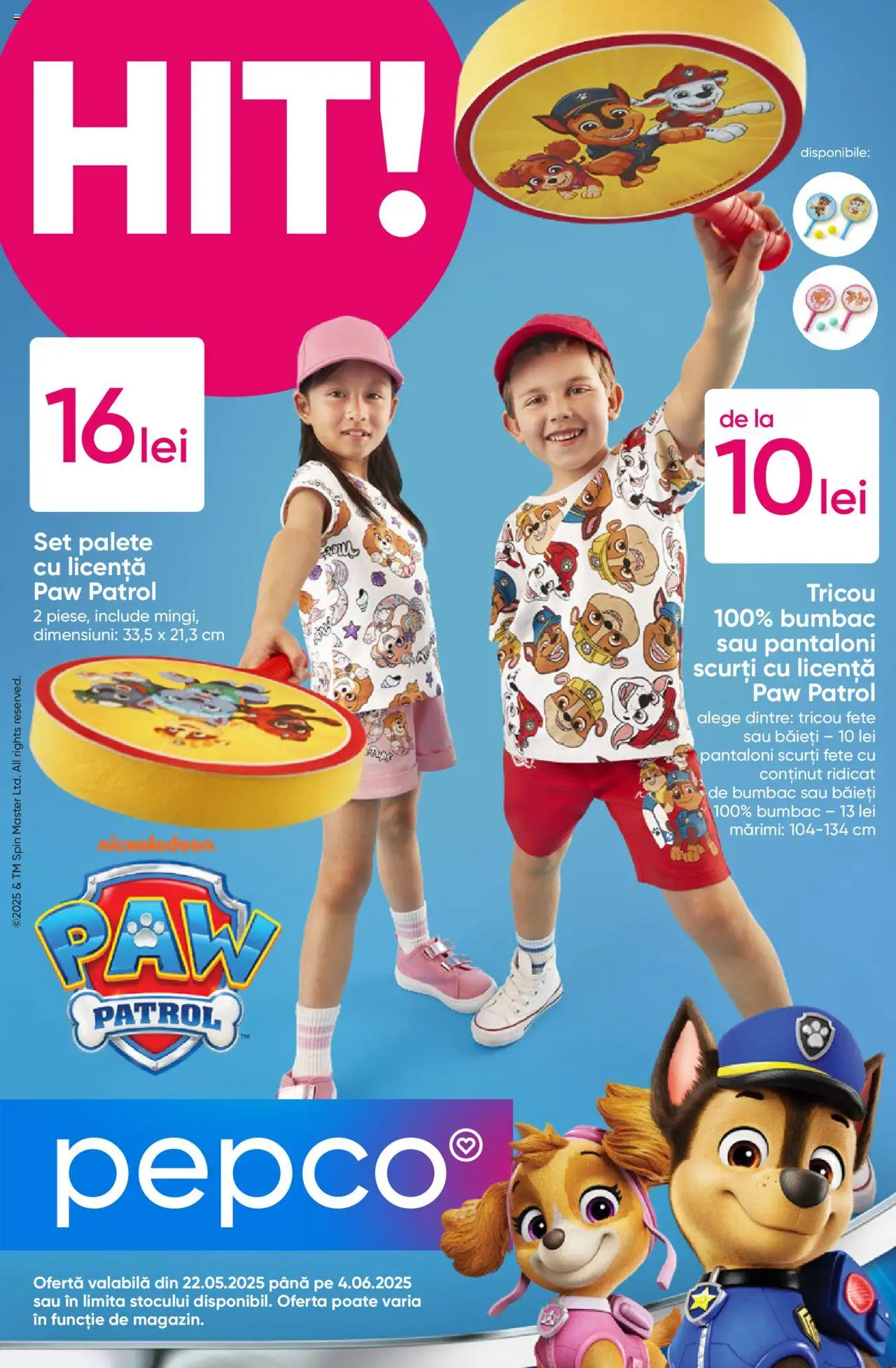 Catalog Pepco 22 Mai - 4 Iunie 2025 | Pagina 1 | Produse: Tricou, Pantaloni, Pantaloni scurți