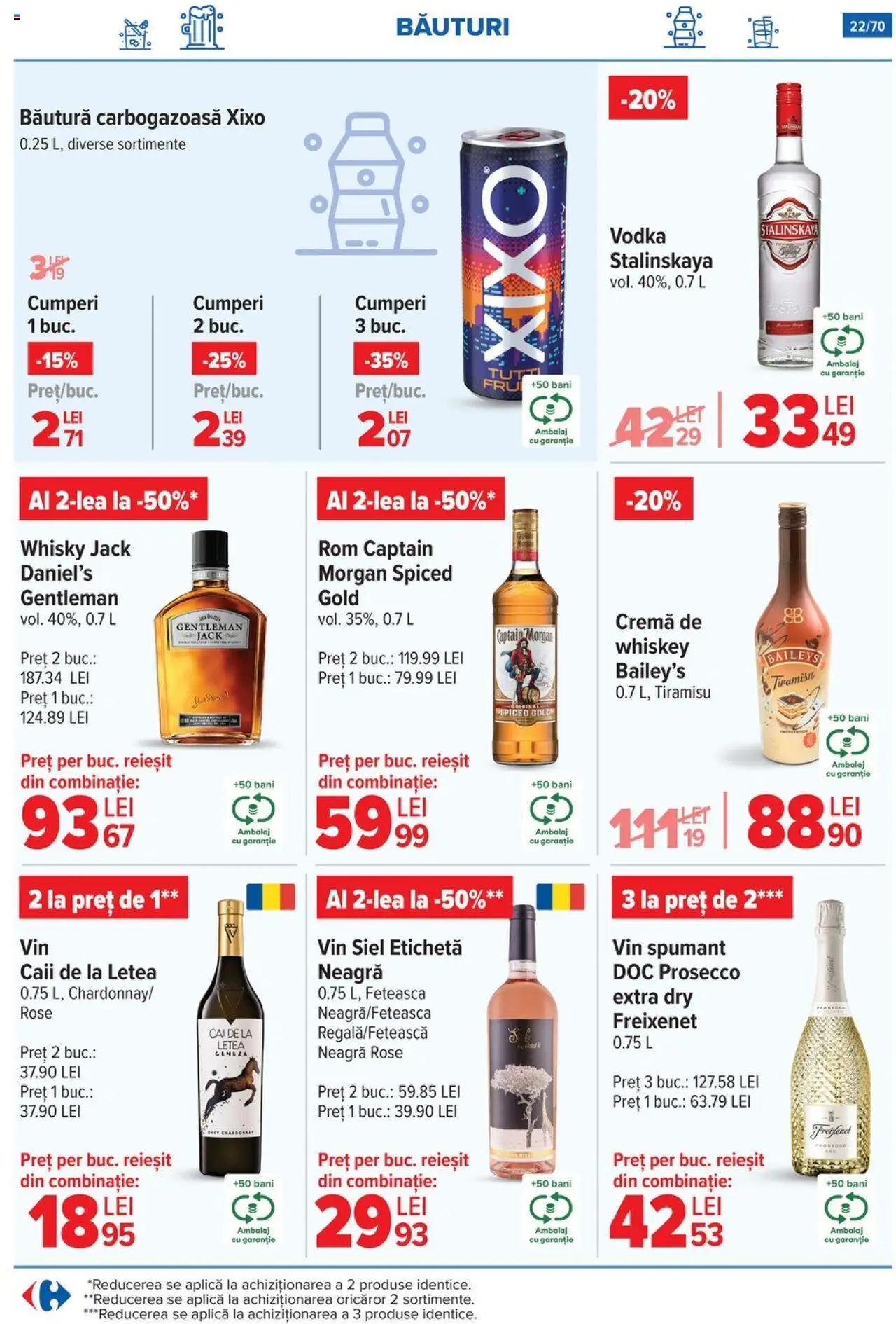 Catalog Carrefour 21 Mai - 3 Iunie 2025 | Pagina 22 | Produse: Prosecco, Tiramisu, Rom, Whiskey