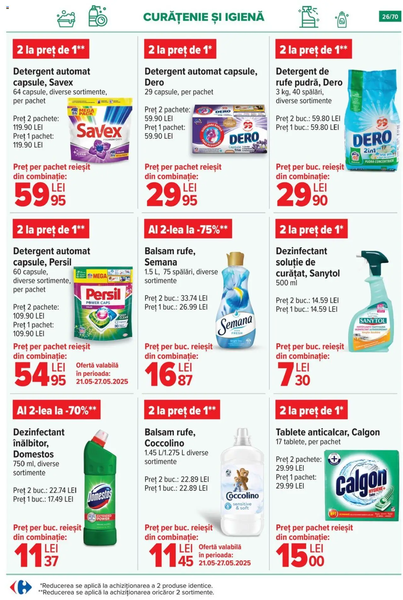 Catalog Carrefour 21 Mai - 3 Iunie 2025 | Pagina 26 | Produse: Pară, Pudră, Balsam, Detergent