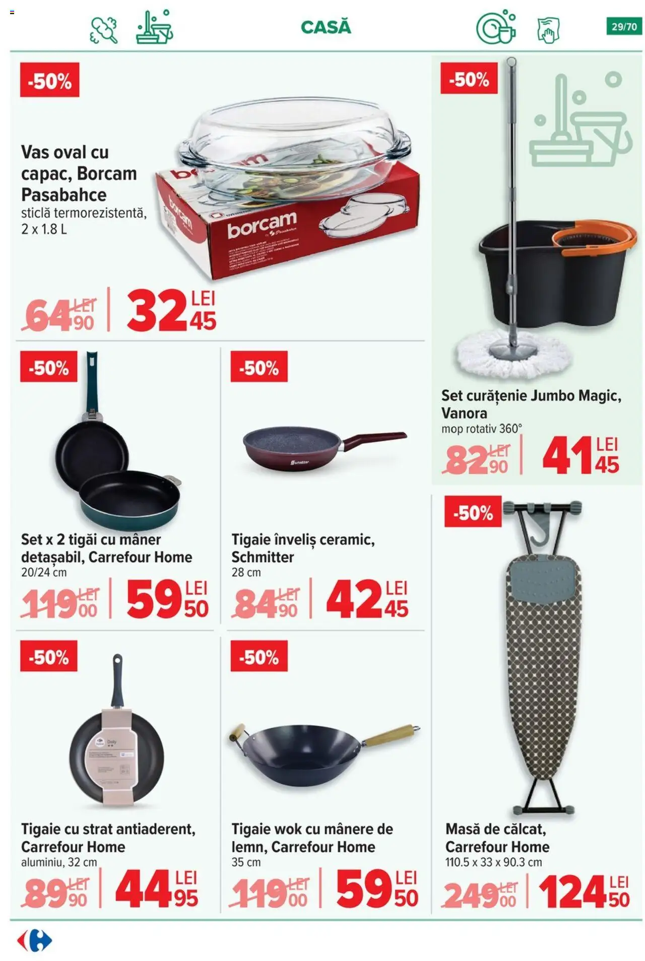 Catalog Carrefour 21 Mai - 3 Iunie 2025 | Pagina 29 | Produse: Tigaie, Mop, Mâner, Masă
