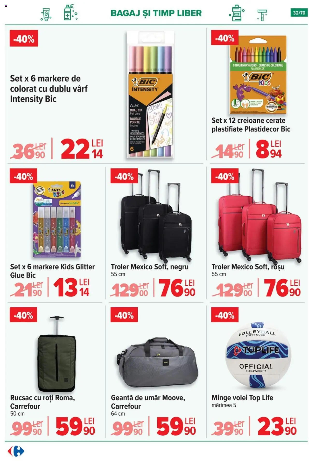 Catalog Carrefour 21 Mai - 3 Iunie 2025 | Pagina 32 | Produse: Geantă, Top, Rucsac