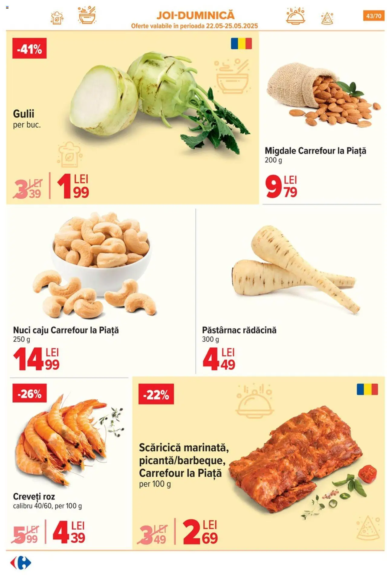 Catalog Carrefour 21 Mai - 3 Iunie 2025 | Pagina 43 | Produse: Press Kemik, Migdale, Caju, Nuci
