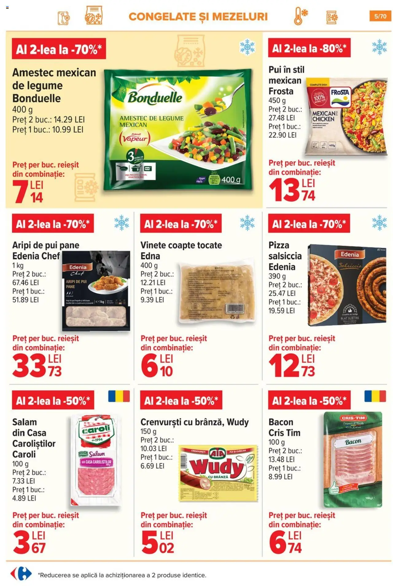 Catalog Carrefour 21 Mai - 3 Iunie 2025 | Pagina 5 | Produse: Hacıyatmaz Kedi Oyuncağı, Salam, Pizza, Legume