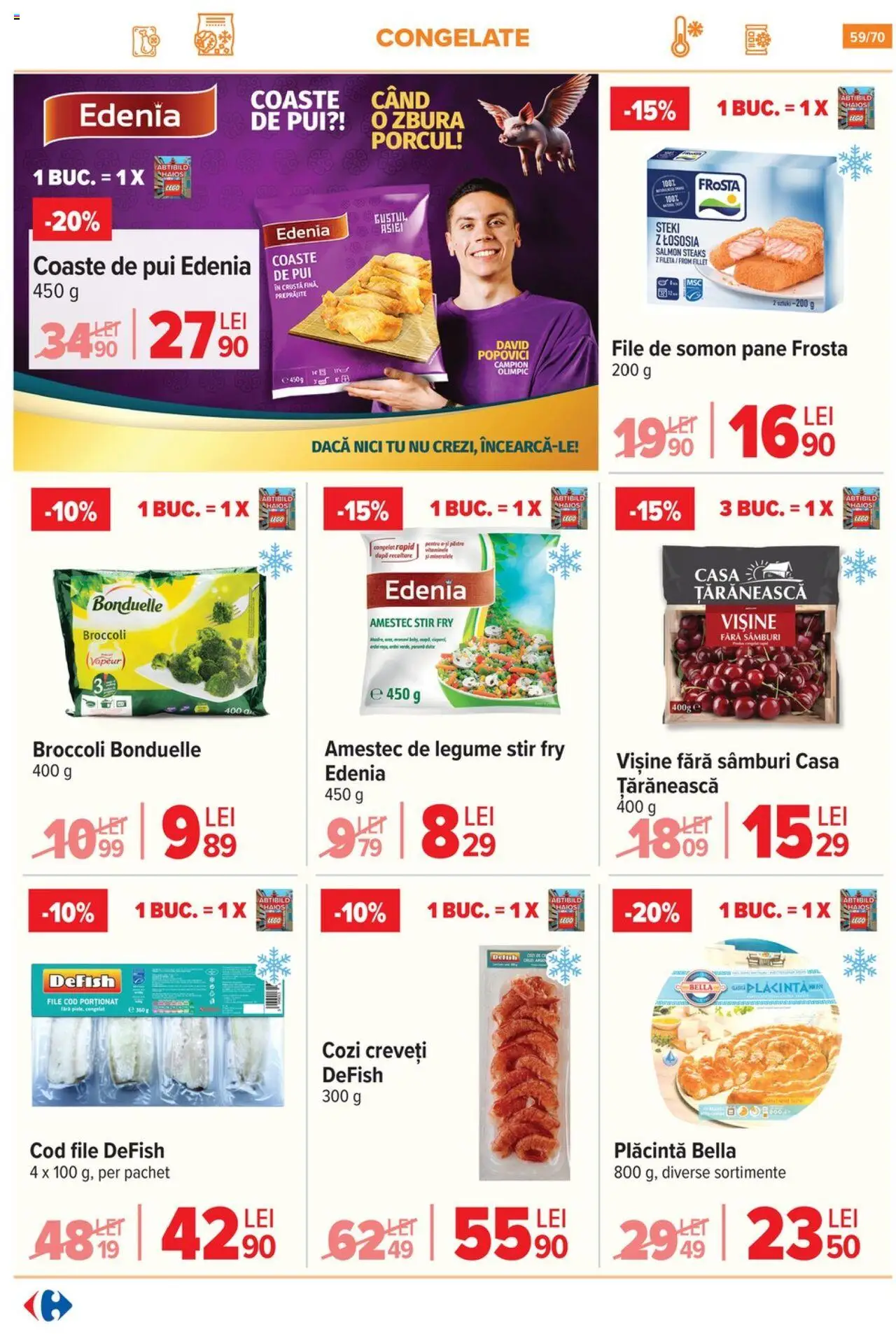 Catalog Carrefour 21 Mai - 3 Iunie 2025 | Pagina 59 | Produse: Hacıyatmaz Kedi Oyuncağı, Plăcintă, Legume