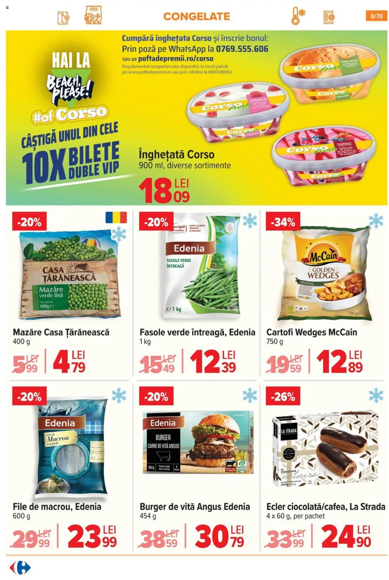 Catalog Carrefour 21 Mai - 3 Iunie 2025 | Pagina 8 | Produse: Mazăre, Înghețată, Cartofi, Fructe