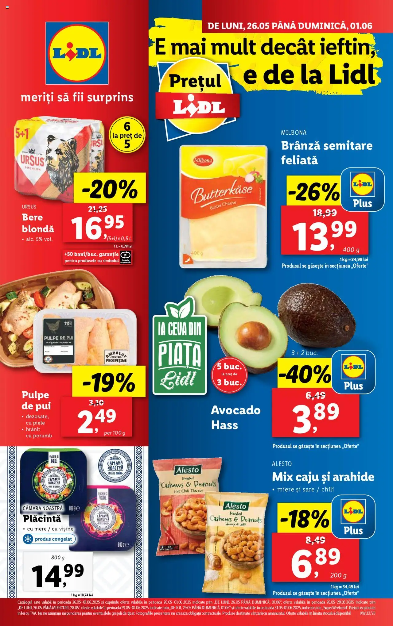 Catalog LIDL 26 Mai - 1 Iunie 2025 | Pagina 1 | Produse: Arahide, Bere, Caju, Porumb