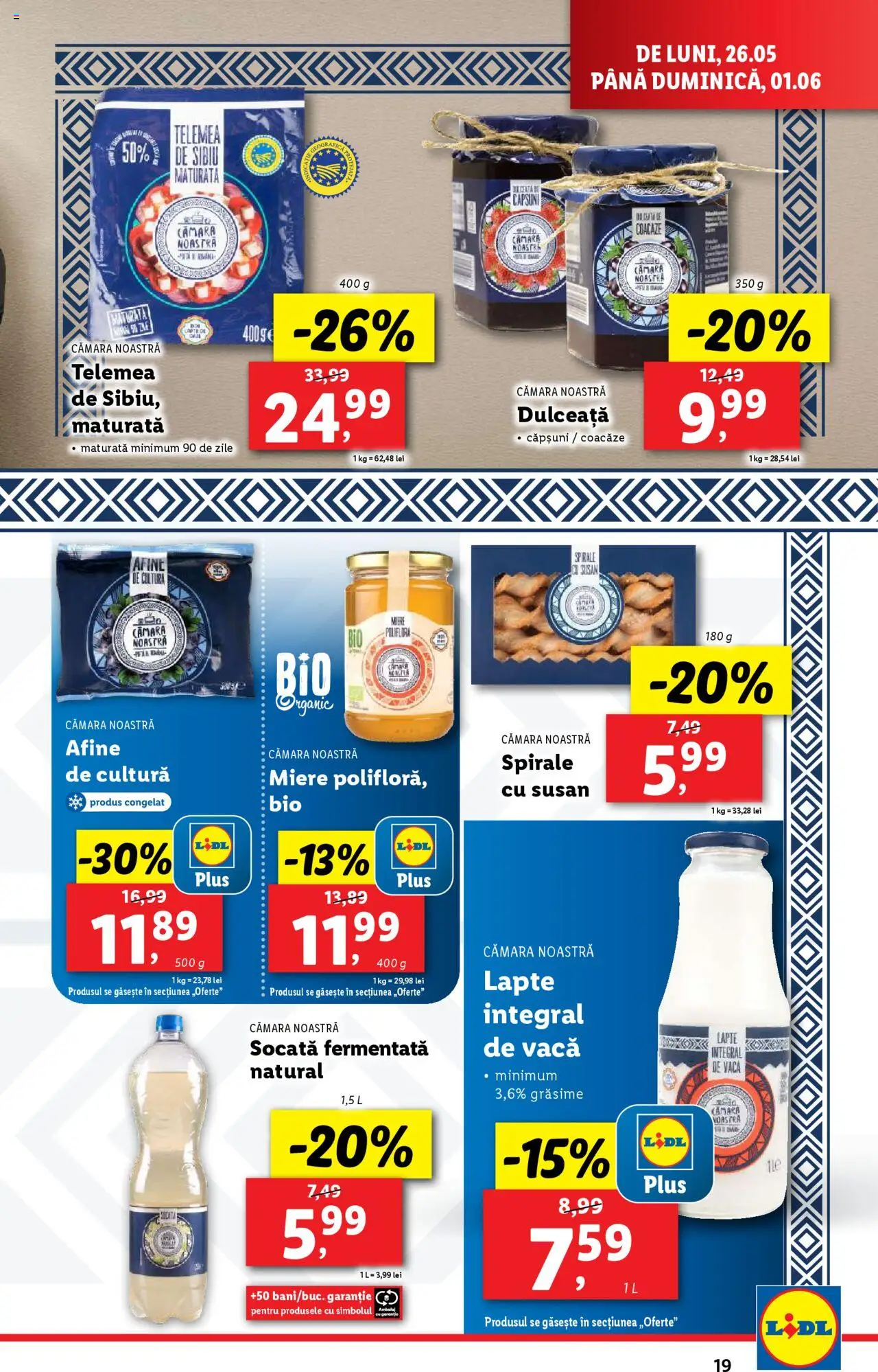 Catalog LIDL 26 Mai - 1 Iunie 2025 | Pagina 19 | Produse: Afine, Lapte, Căpșuni