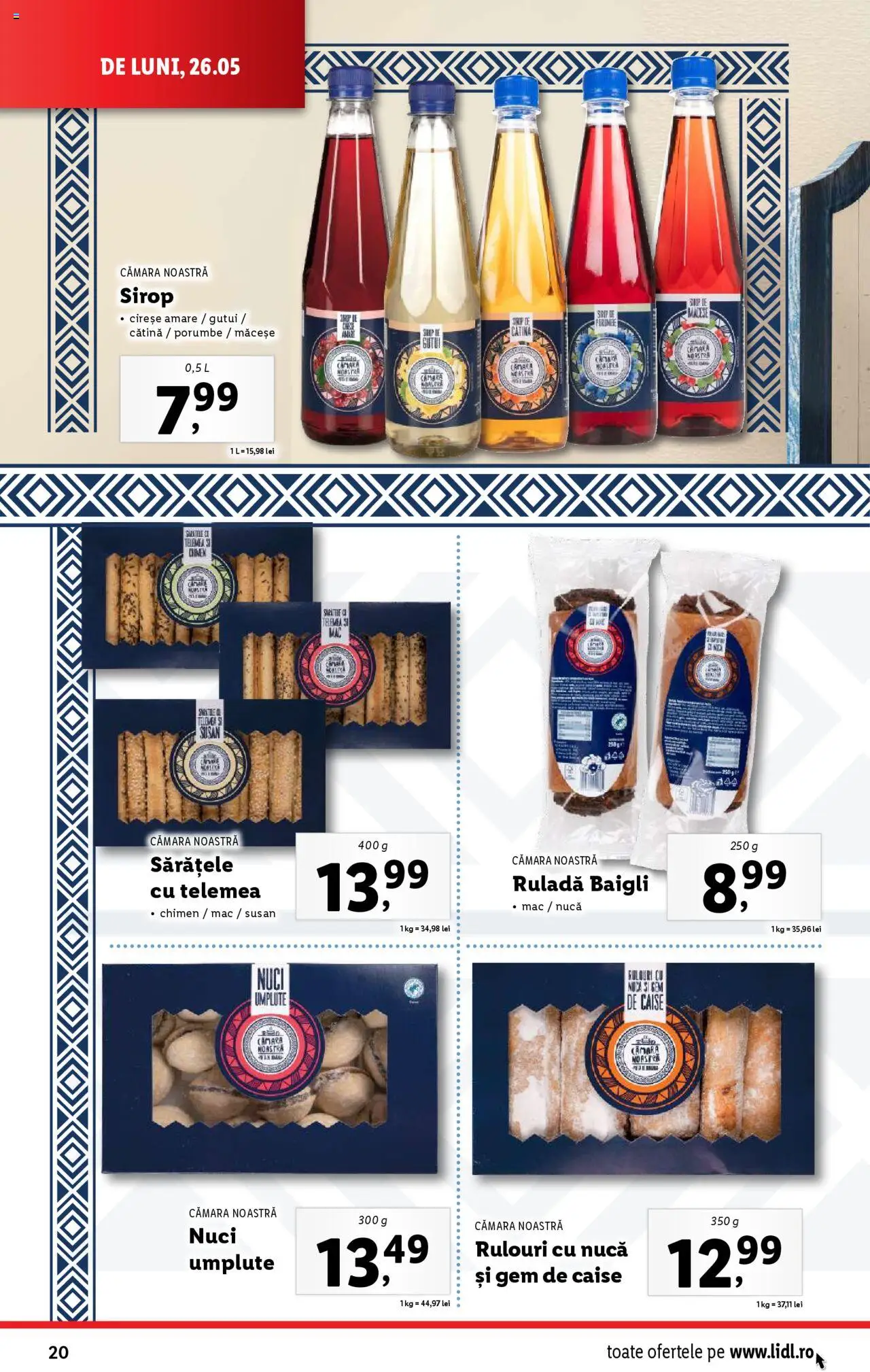 Catalog LIDL 26 Mai - 1 Iunie 2025 | Pagina 20 | Produse: Sirop, Nuci, Cireșe, Ahtapot