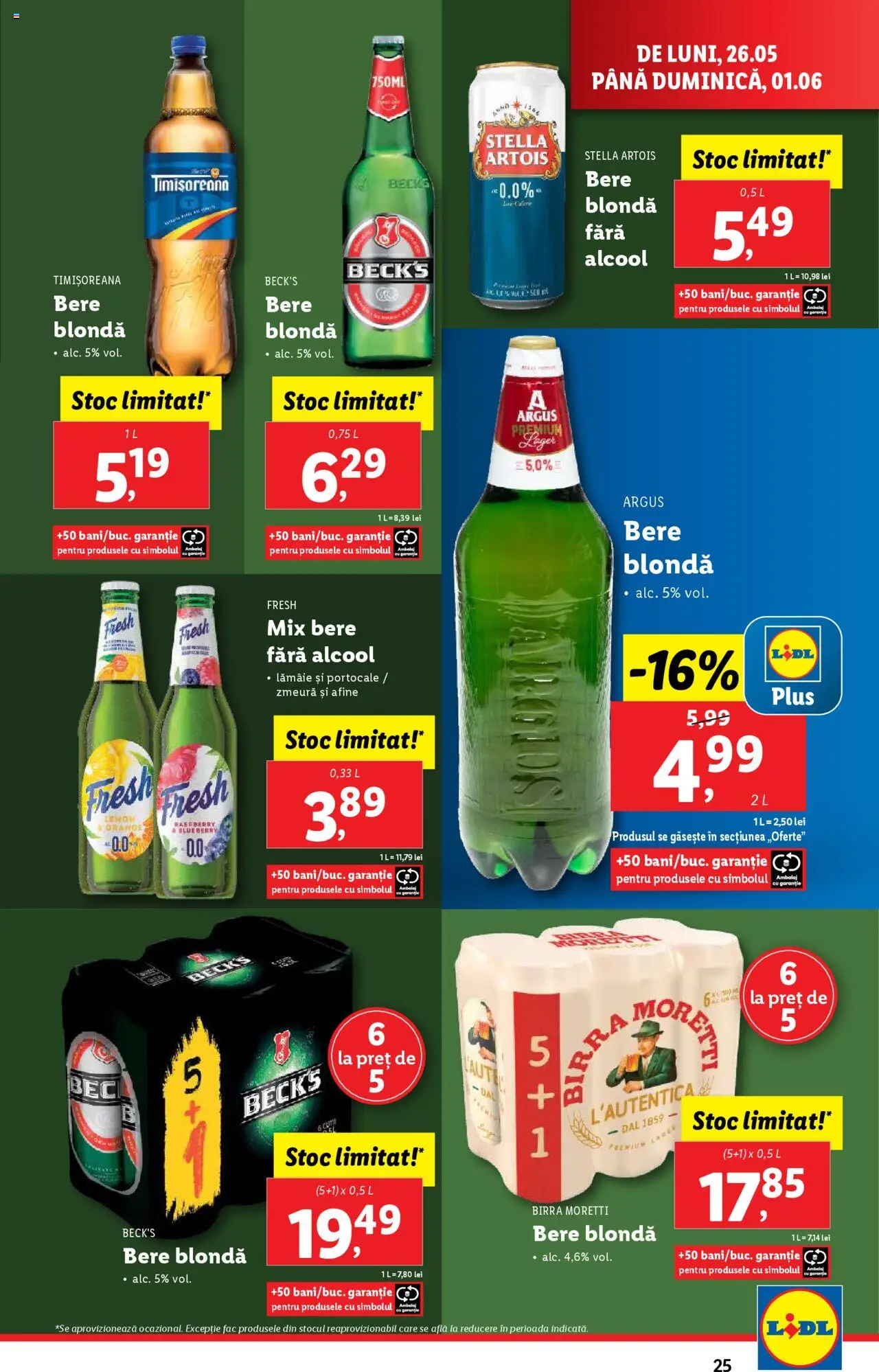 Catalog LIDL 26 Mai - 1 Iunie 2025 | Pagina 25 | Produse: Afine, Zmeură, Bere, Portocale