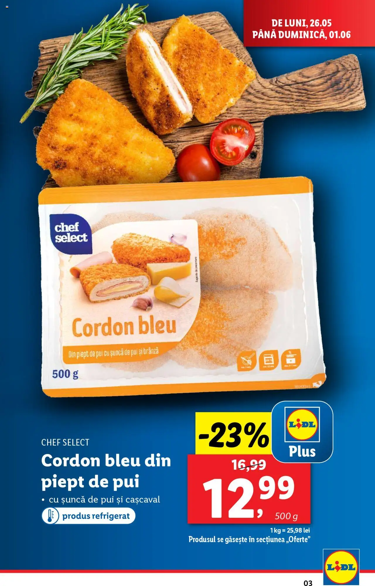 Catalog LIDL 26 Mai - 1 Iunie 2025 | Pagina 3 | Produse: Filtre kahve makinesi, Hacıyatmaz Kedi Oyuncağı, Cordon bleu, Brânză