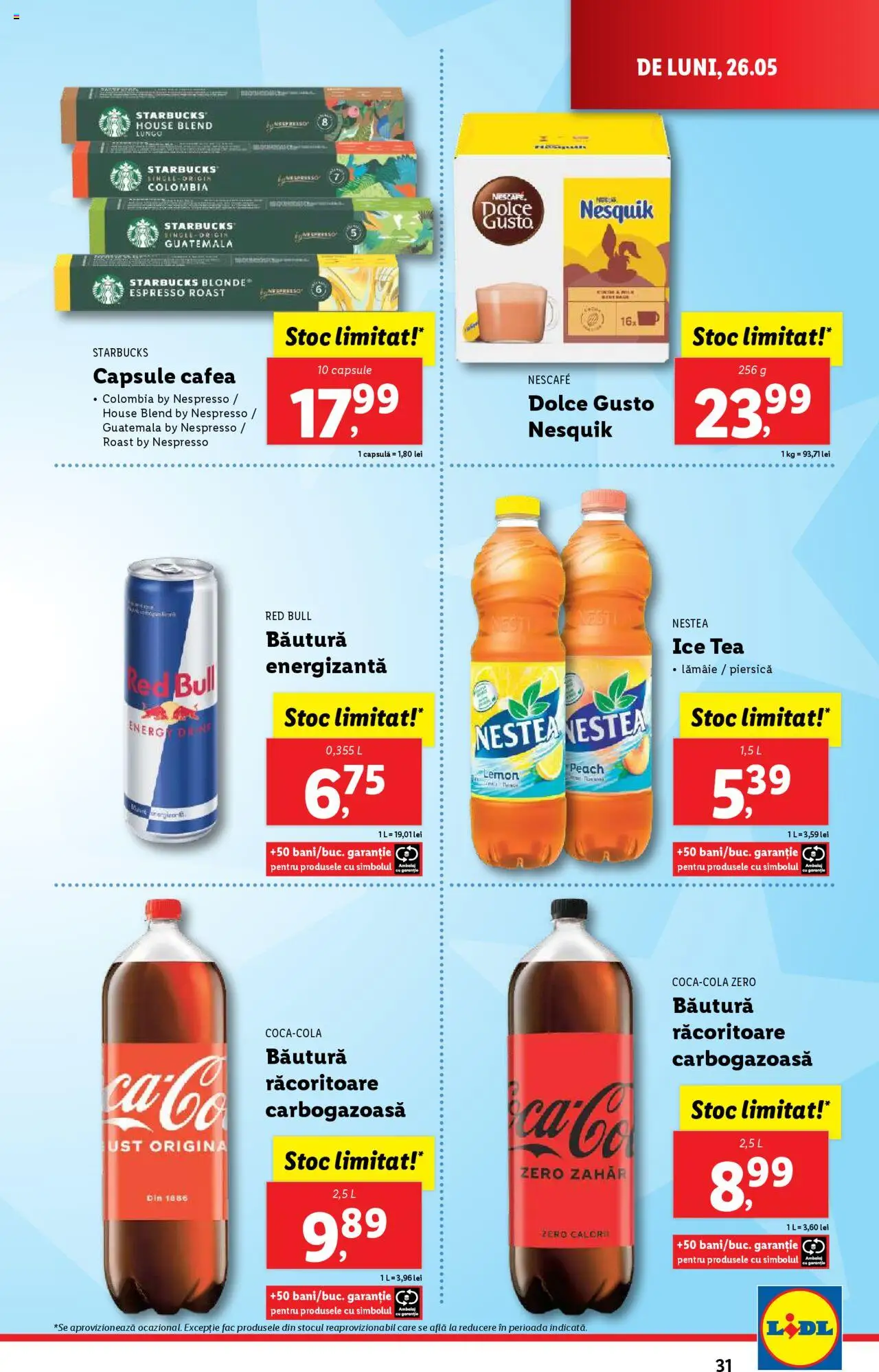 Catalog LIDL 26 Mai - 1 Iunie 2025 | Pagina 31 | Produse: Köpek Sabunu, Cafea, Zahăr, Lămâie