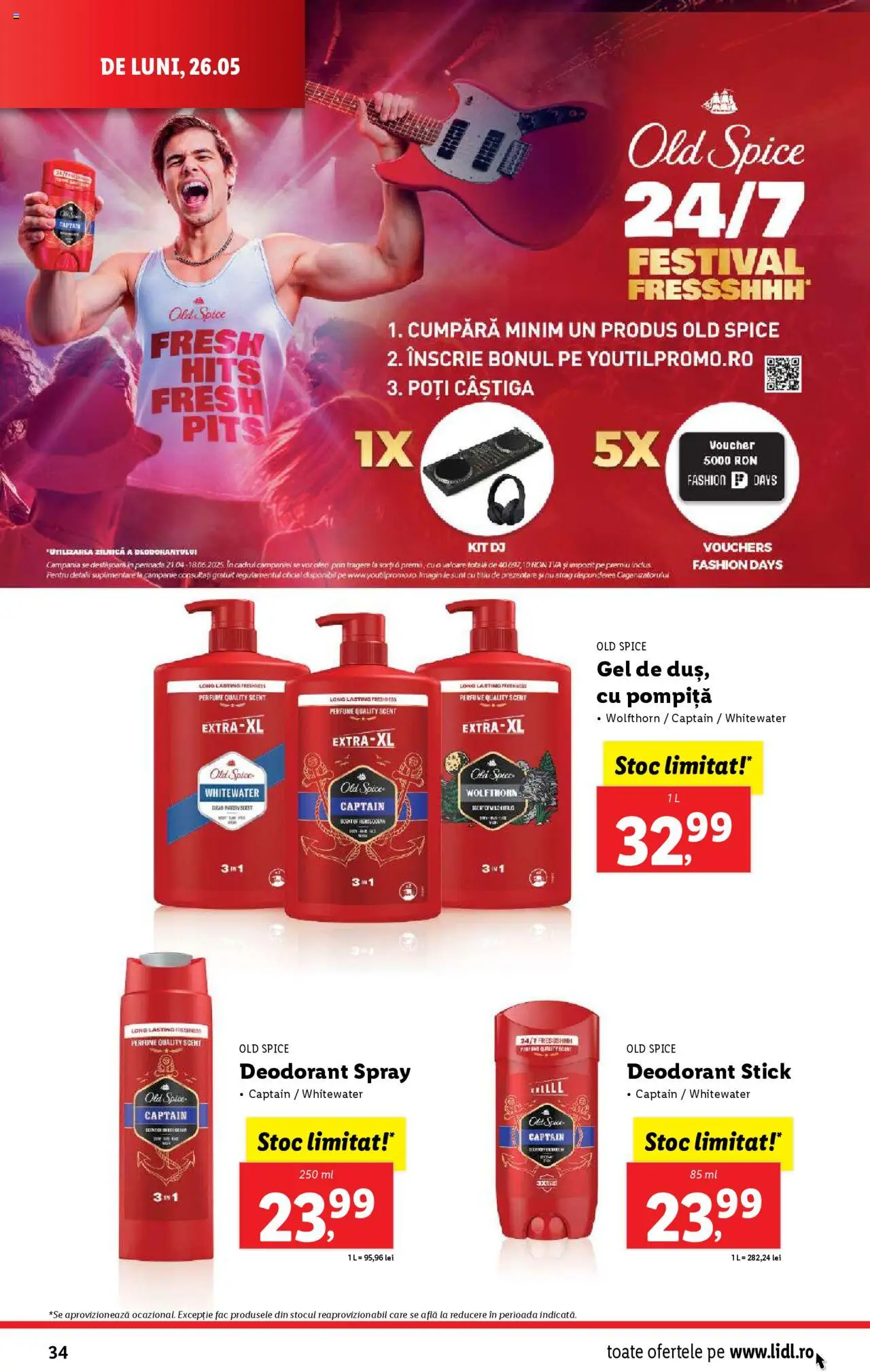 Catalog LIDL 26 Mai - 1 Iunie 2025 | Pagina 34 | Produse: Kısırlaştırılmış Kedi Maması, Deodorant