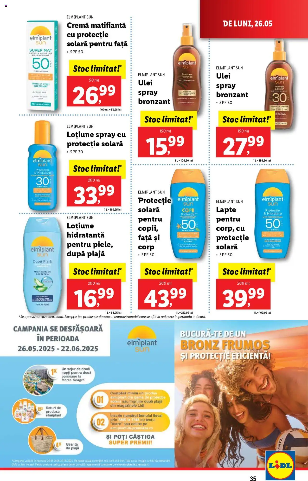 Catalog LIDL 26 Mai - 1 Iunie 2025 | Pagina 35 | Produse: Geantă, Cremă, Ulei, Protecție solară