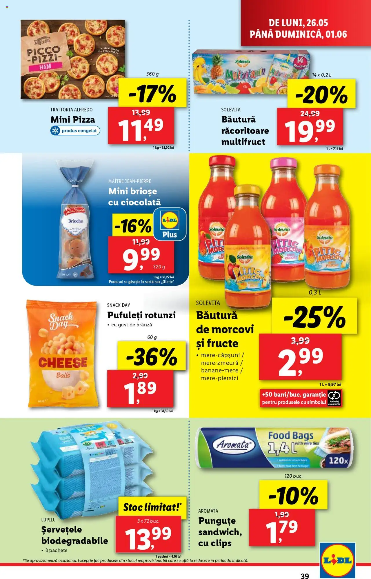 Catalog LIDL 26 Mai - 1 Iunie 2025 | Pagina 39 | Produse: Brânză, Ciocolată, Pufuleți, Fructe