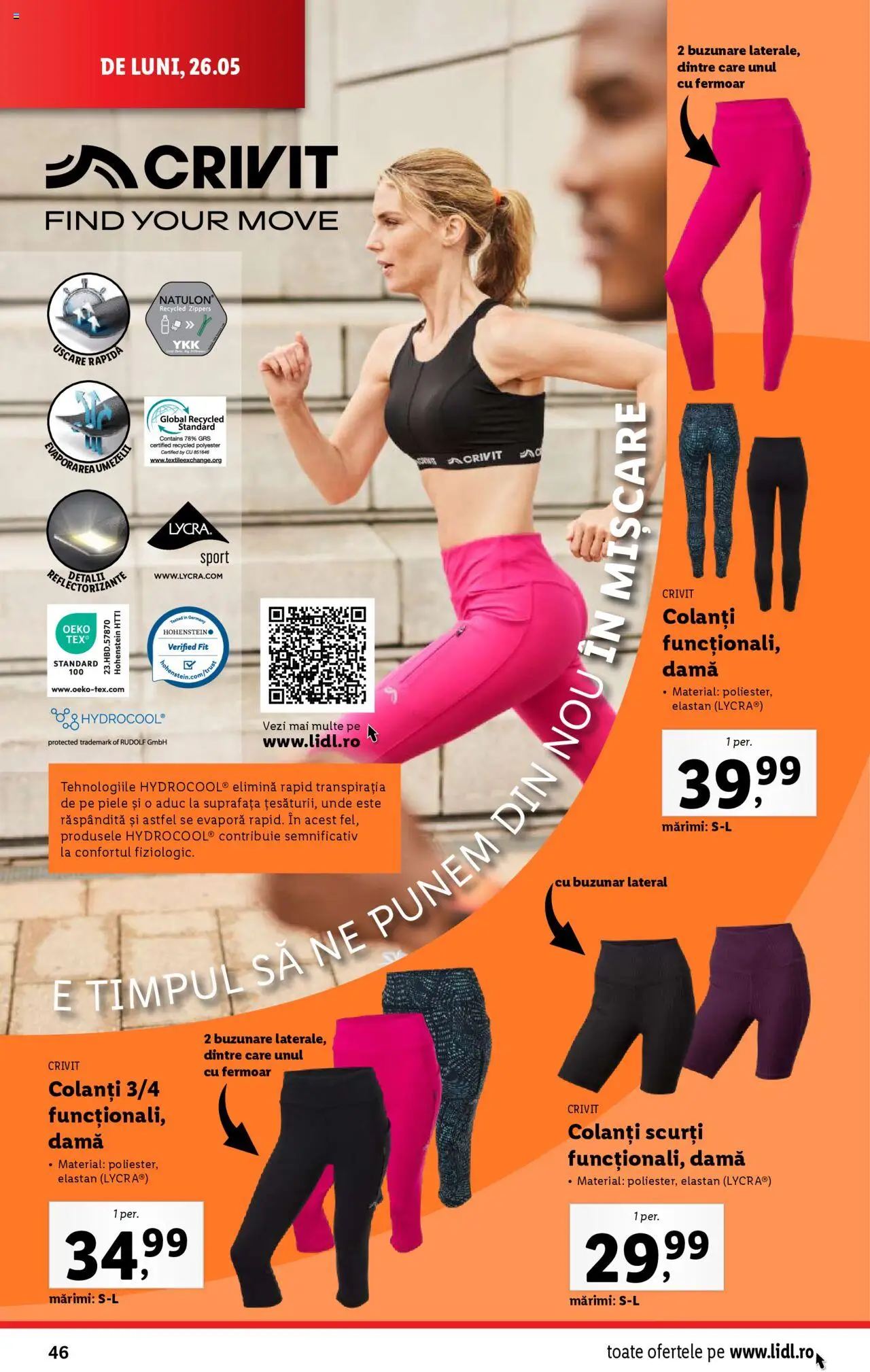 Catalog LIDL 26 Mai - 1 Iunie 2025 | Pagina 46 | Produse: Colanți
