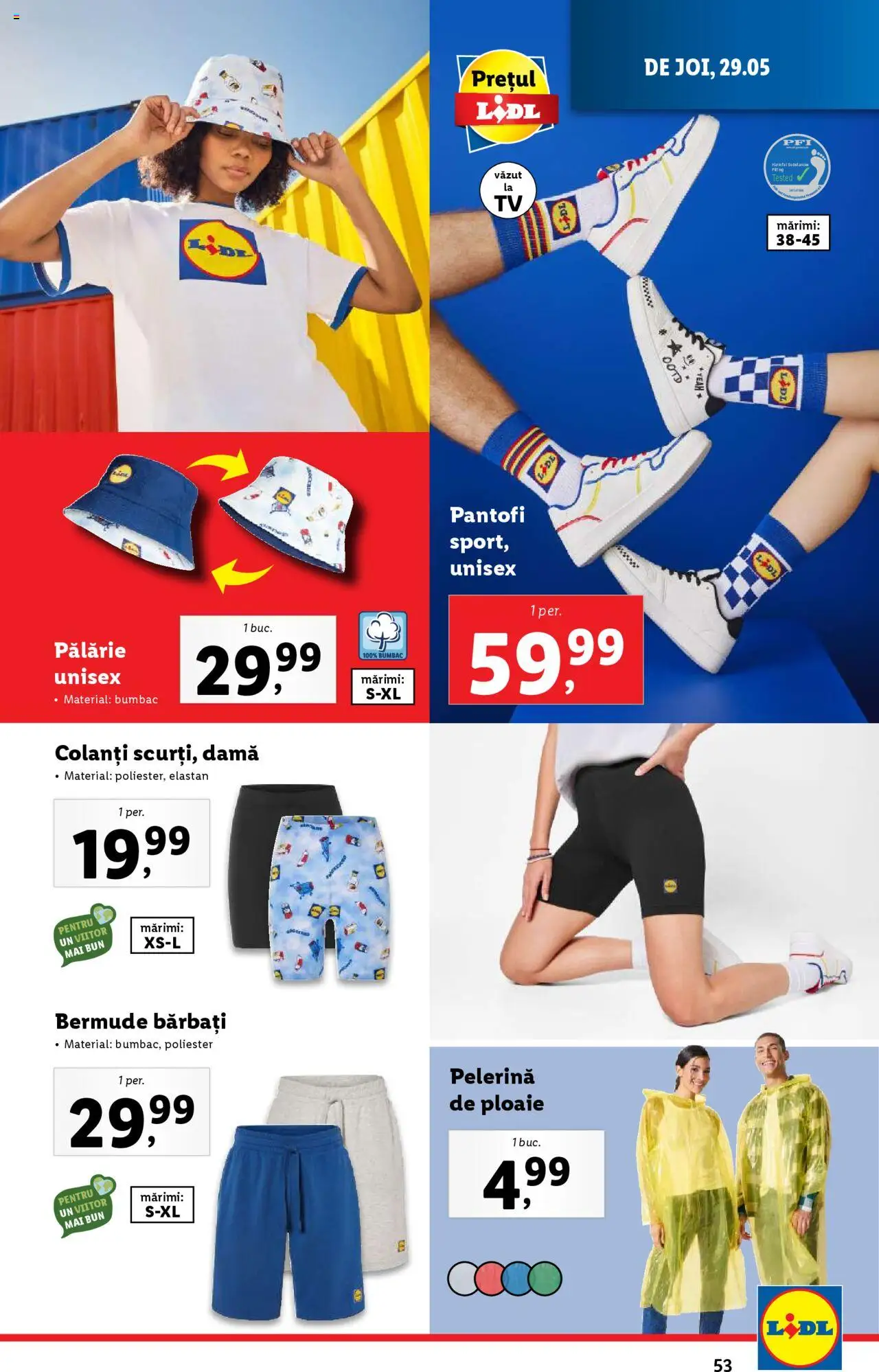 Catalog LIDL 26 Mai - 1 Iunie 2025 | Pagina 53 | Produse: Pălărie, Pantofi, Colanți
