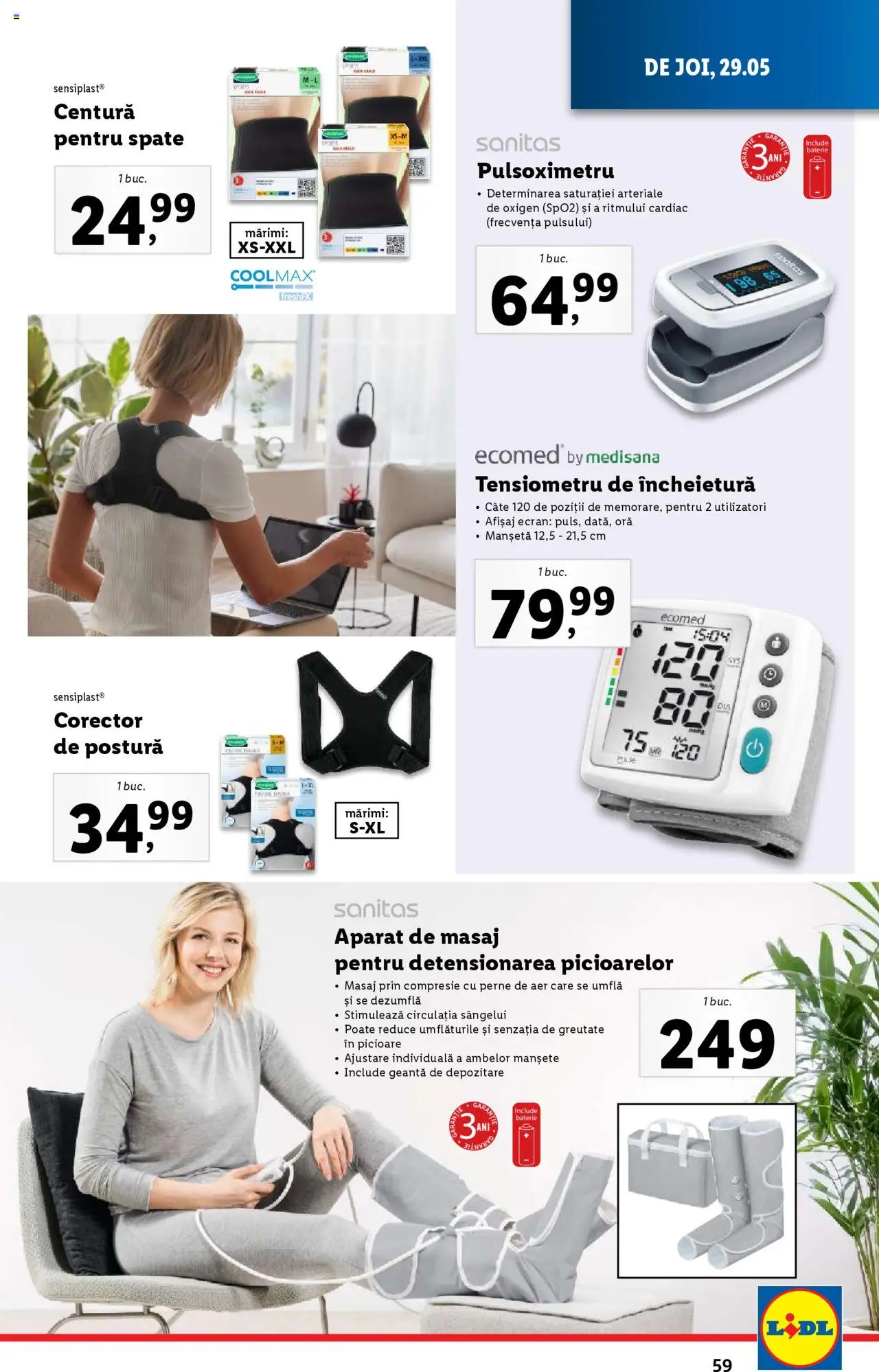Catalog LIDL 26 Mai - 1 Iunie 2025 | Pagina 59 | Produse: Tensiometru, Geantă, Baterie