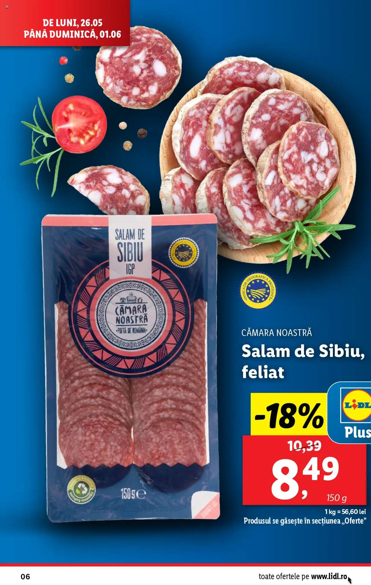 Catalog LIDL 26 Mai - 1 Iunie 2025 | Pagina 6 | Produse: Salam