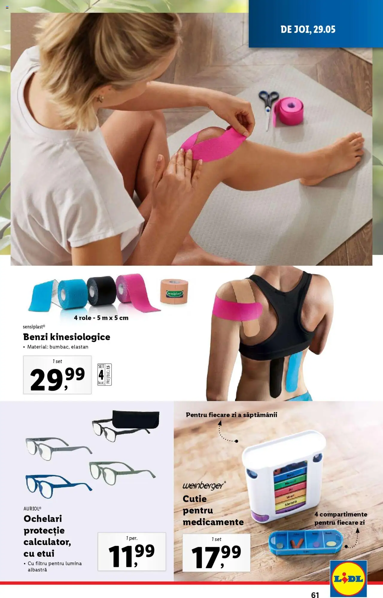 Catalog LIDL 26 Mai - 1 Iunie 2025 | Pagina 61 | Produse: Tavuk suyu, Ochelari, Role, Cutie