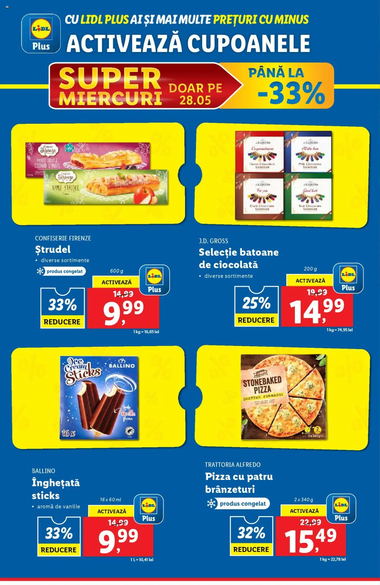 Catalog LIDL 26 Mai - 1 Iunie 2025 | Pagina 62 | Produse: Apple, Ciocolată, Pizza, Înghețată