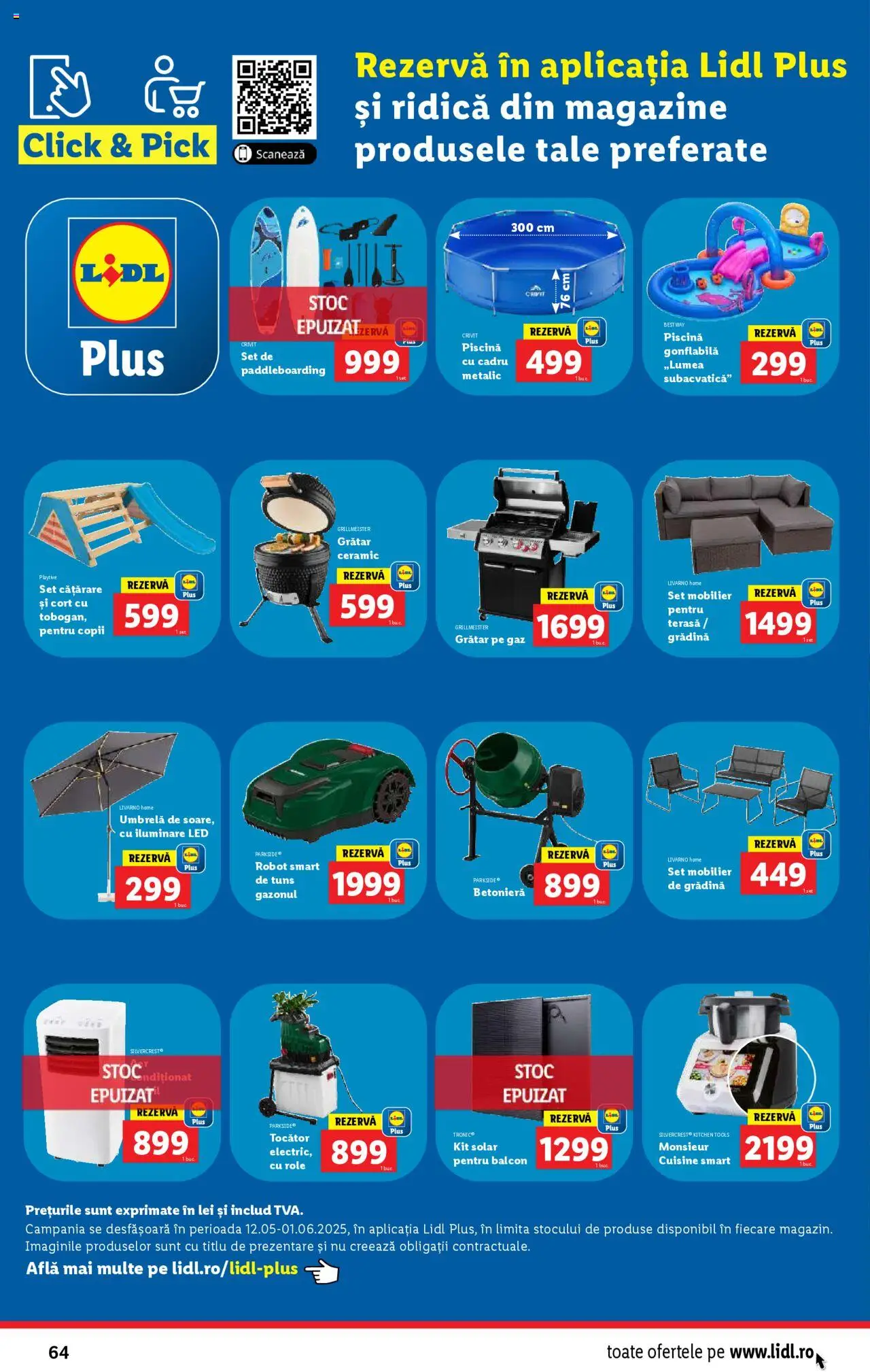 Catalog LIDL 26 Mai - 1 Iunie 2025 | Pagina 64 | Produse: Umbrelă, Cort, Grătar, Tocător