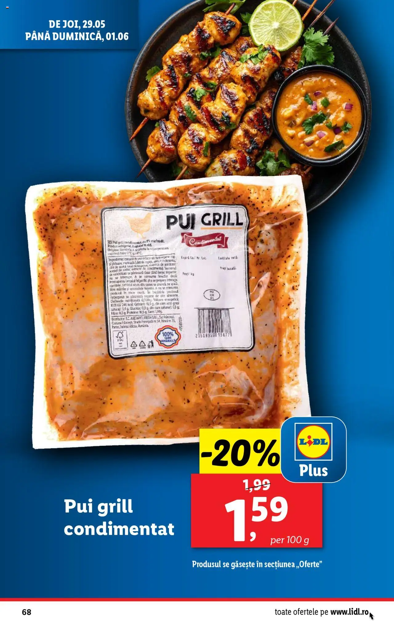 Catalog LIDL 26 Mai - 1 Iunie 2025 | Pagina 68 | Produse: Carcasă, Hacıyatmaz Kedi Oyuncağı, Marinadă, Sare