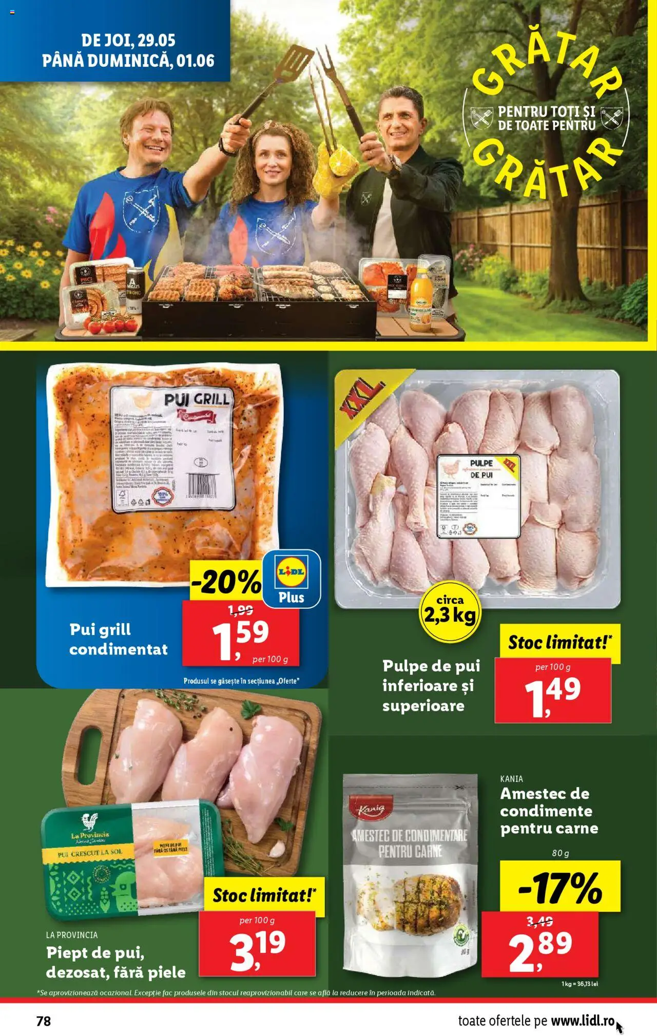 Catalog LIDL 26 Mai - 1 Iunie 2025 | Pagina 78 | Produse: Grill, Hacıyatmaz Kedi Oyuncağı, Condimente