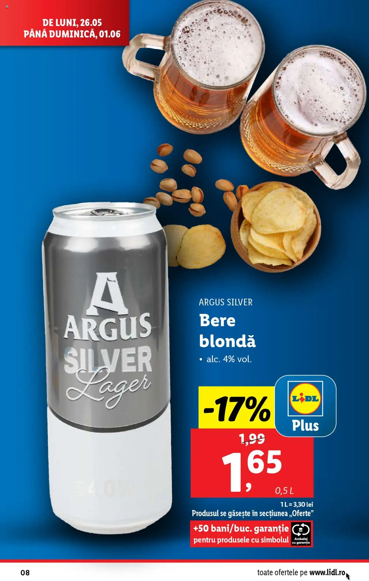 Catalog LIDL 26 Mai - 1 Iunie 2025 | Pagina 8 | Produse: Bere