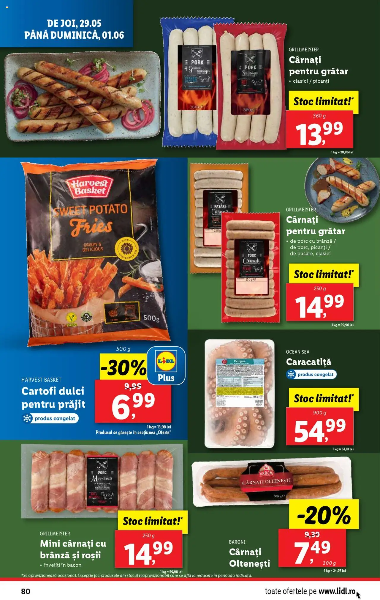 Catalog LIDL 26 Mai - 1 Iunie 2025 | Pagina 80 | Produse: Taneli organik hardal, Brânză, Cartofi, Cârnați