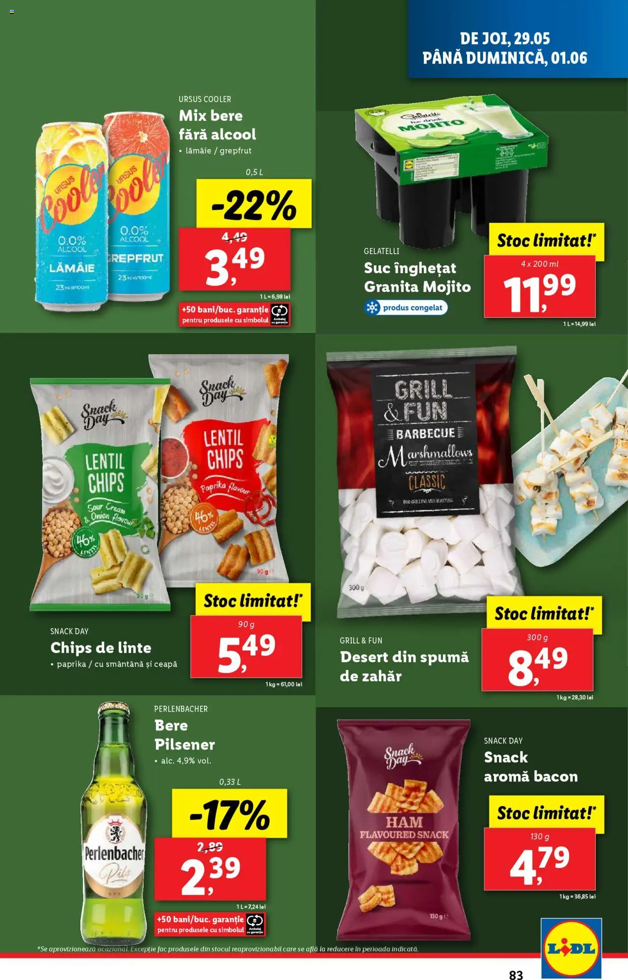 Catalog LIDL 26 Mai - 1 Iunie 2025 | Pagina 83 | Produse: Çarşaf, Suc, Bere, Zahăr