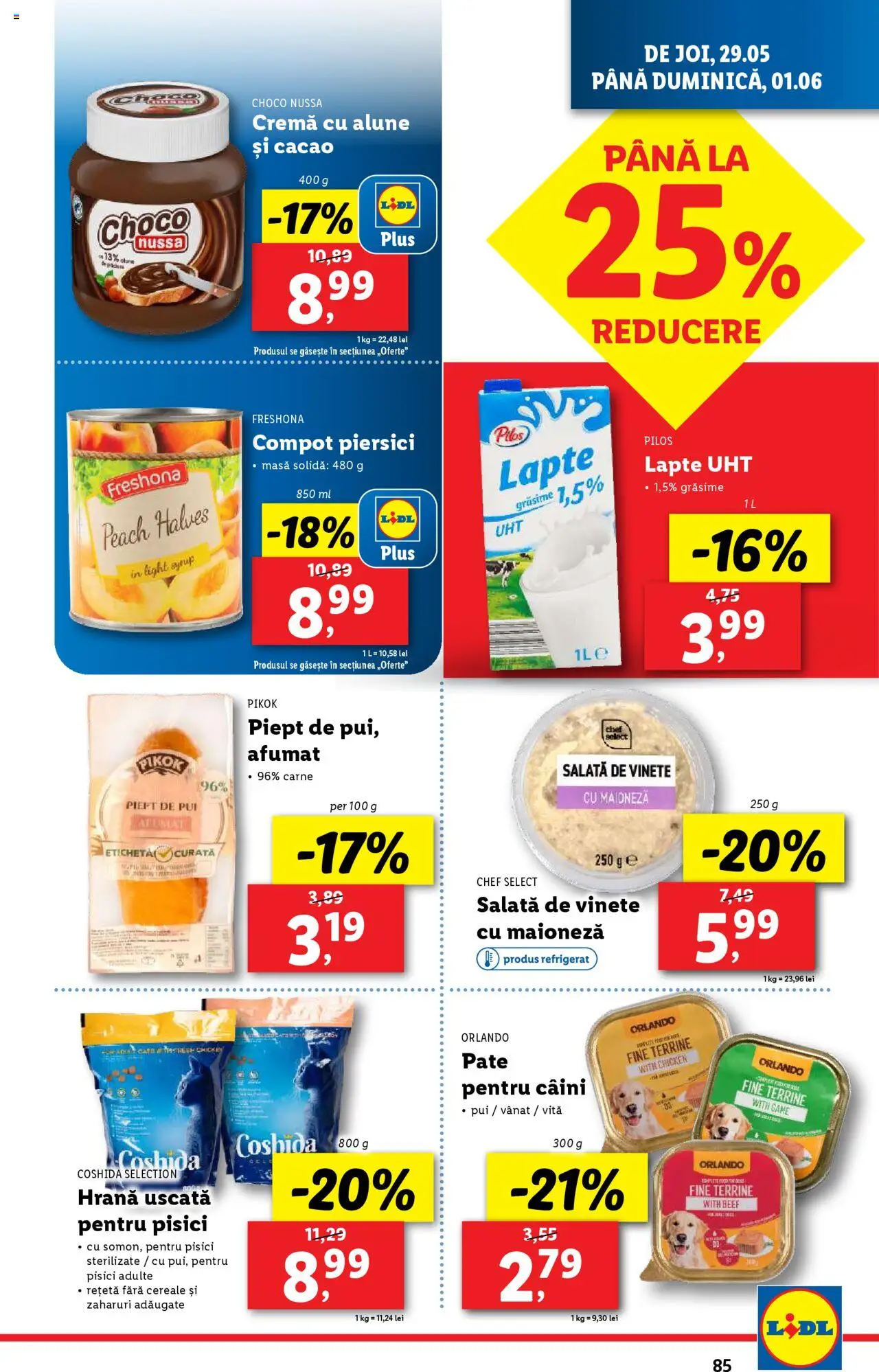 Catalog LIDL 26 Mai - 1 Iunie 2025 | Pagina 85 | Produse: Toplar, Hacıyatmaz Kedi Oyuncağı, Cremă, Cereale