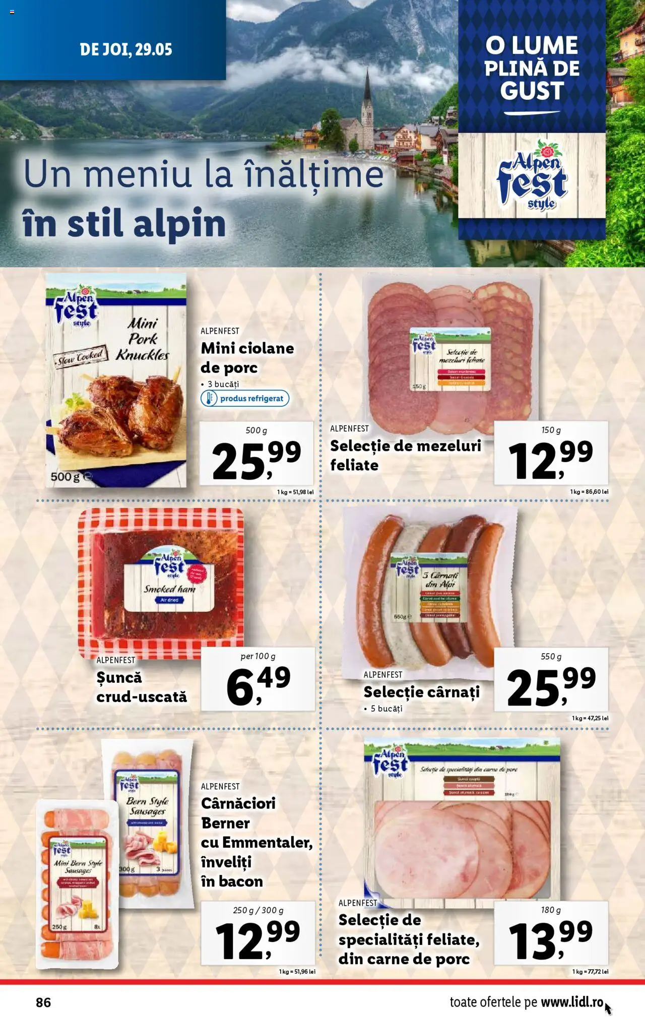 Catalog LIDL 26 Mai - 1 Iunie 2025 | Pagina 86 | Produse: Delgeç, Bacon, Șuncă, Cârnați