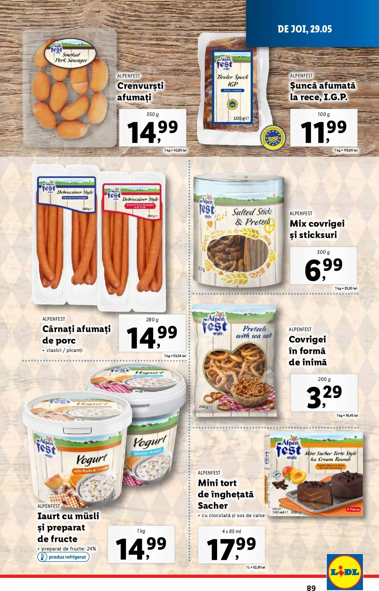Catalog LIDL 26 Mai - 1 Iunie 2025 | Pagina 89 | Produse: Crenvurști, Iaurt, Șuncă, Ahtapot