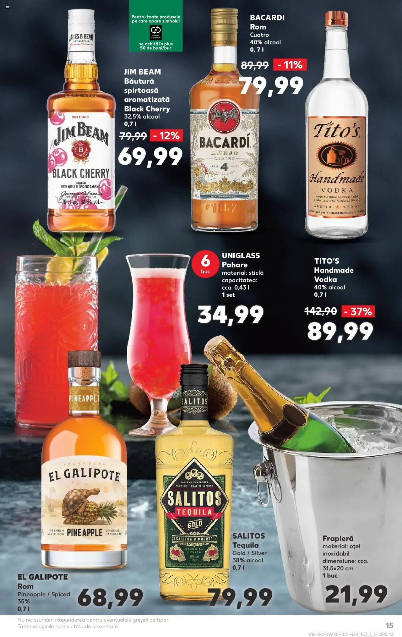 Catalog Kaufland 14 - 27 Mai 2025 | Pagina 15 | Produse: Pahare, Vodka