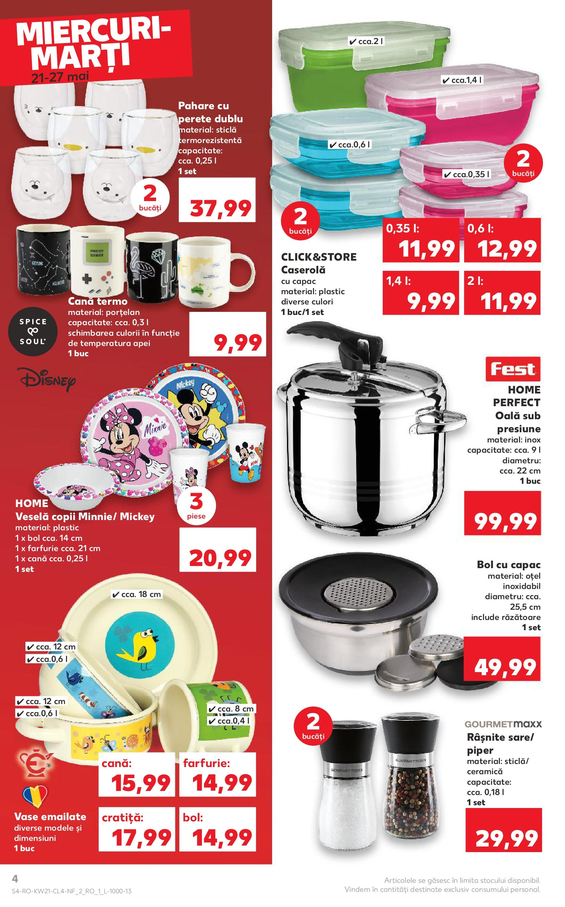 Catalog Kaufland 21 - 27 Mai 2025 | Pagina 4 | Produse: Cratiță, Răzătoare, Farfurie, Piper
