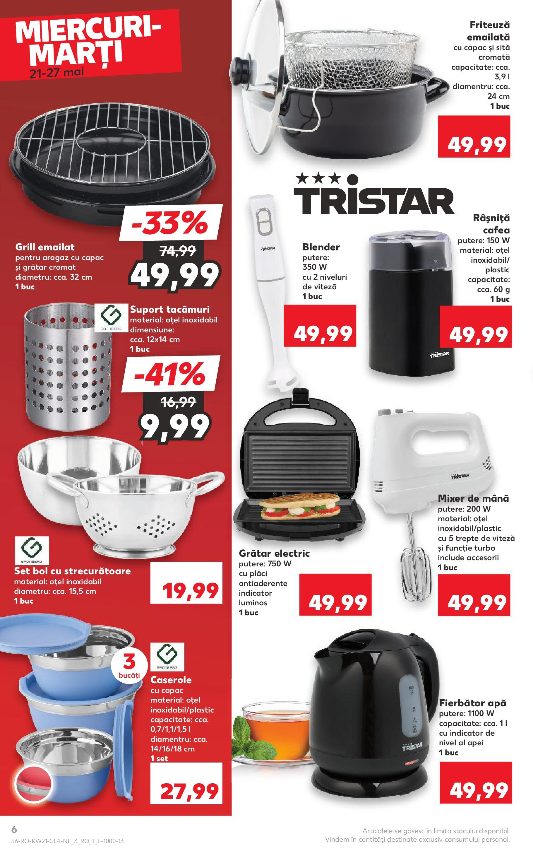 Catalog Kaufland 21 - 27 Mai 2025 | Pagina 6 | Produse: Blender, Caserole, Cafea, Apă