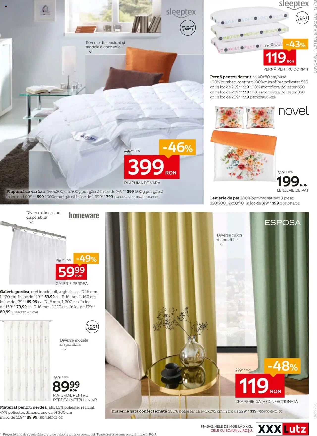Catalog XXXLutz 19 Mai - 1 Iunie 2025 | Pagina 13 | Produse: Pat, Pernă, Perdea, Plapumă