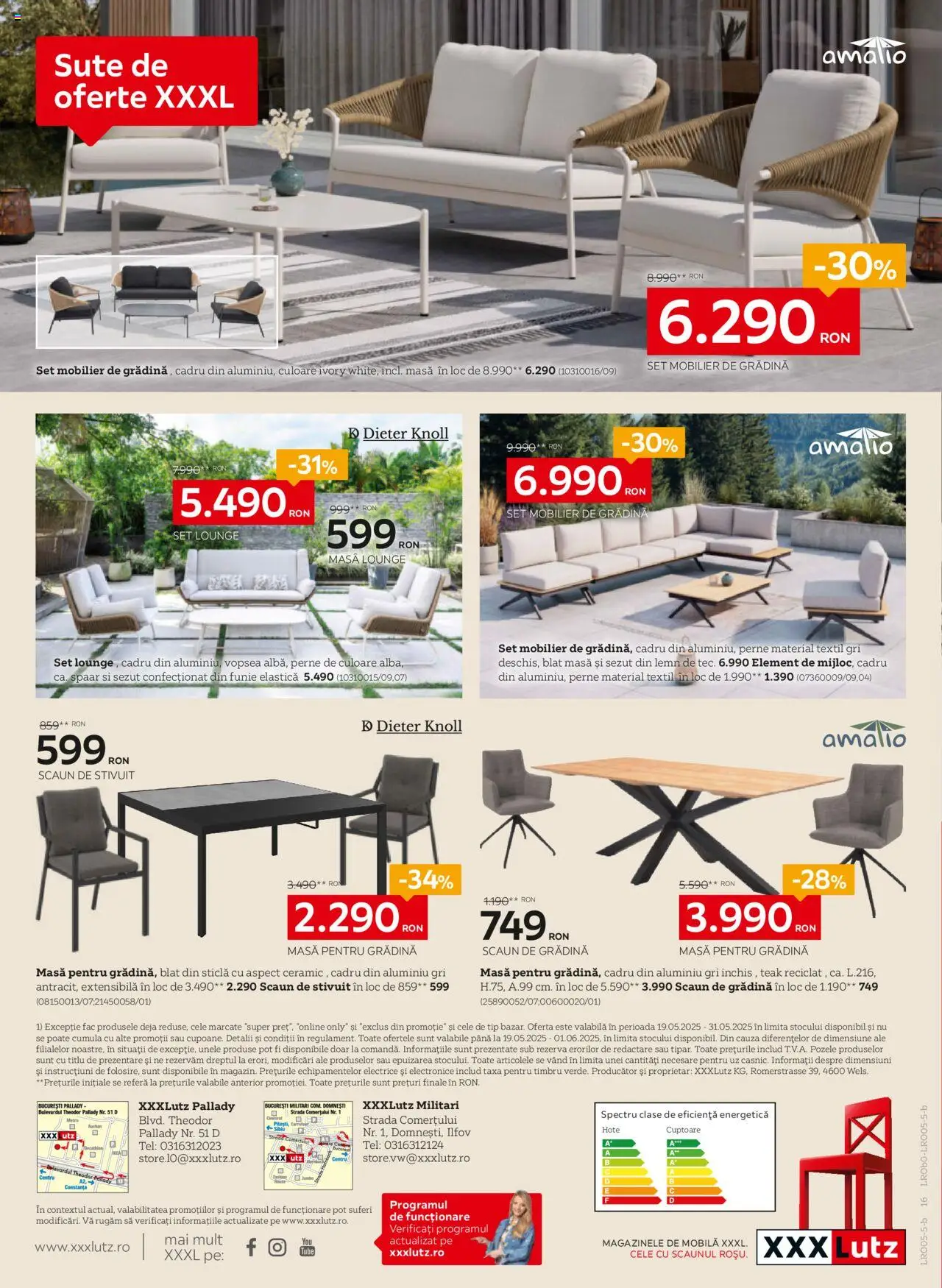 Catalog XXXLutz 19 Mai - 1 Iunie 2025 | Pagina 16 | Produse: Vopsea, Masă, Scaun